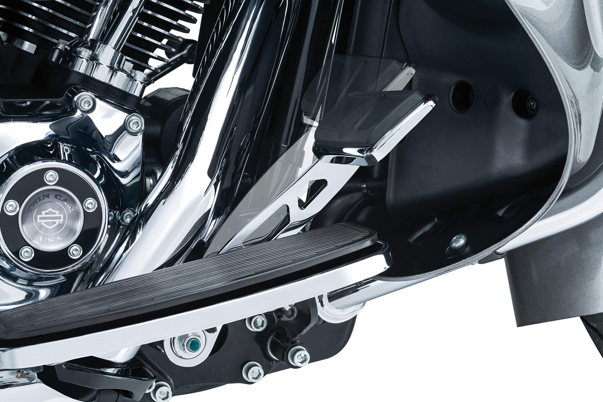 Kuryakyn 9648 Extended Brake Pedal for 2014-2019 Harley-Davidson Touring & Trike Motorcycles - Chrome Girder Foot Control Compatible with Fairing Lowers | Enhanced Comfort & Safety for Long Rides