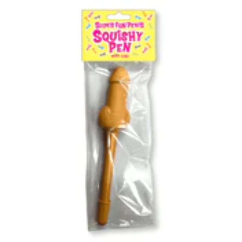 Little Genie Productions 85000 Super Fun Penis Squishy Pen - Stress Relief Toy for Adults, Party Favor & Prank Gift for Friends