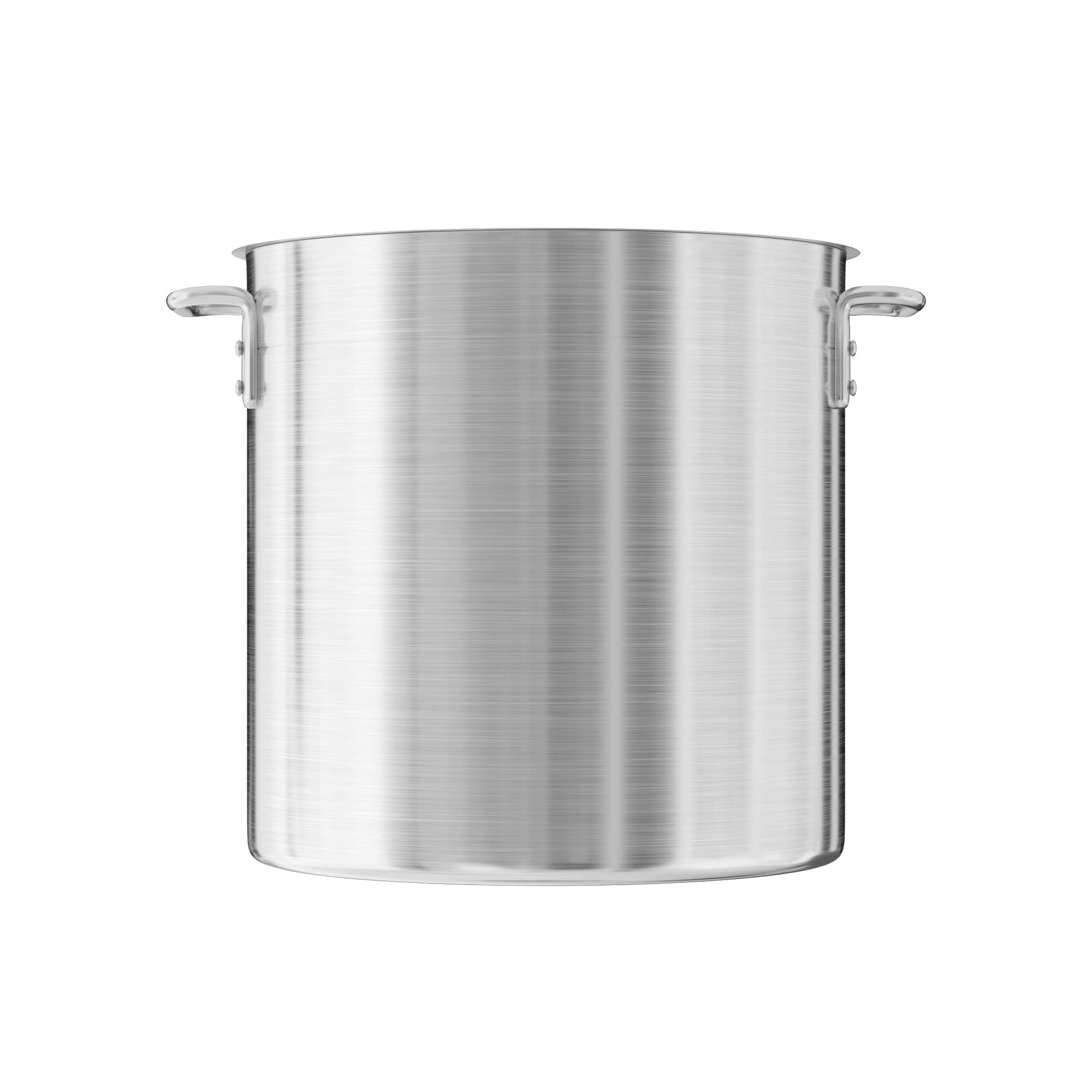 24 Qt. Heavy Duty Aluminum Stock Pot with Lid - Perfect for Cooking, Boiling, and Meal Prep in Restaurants or Home Kitchens