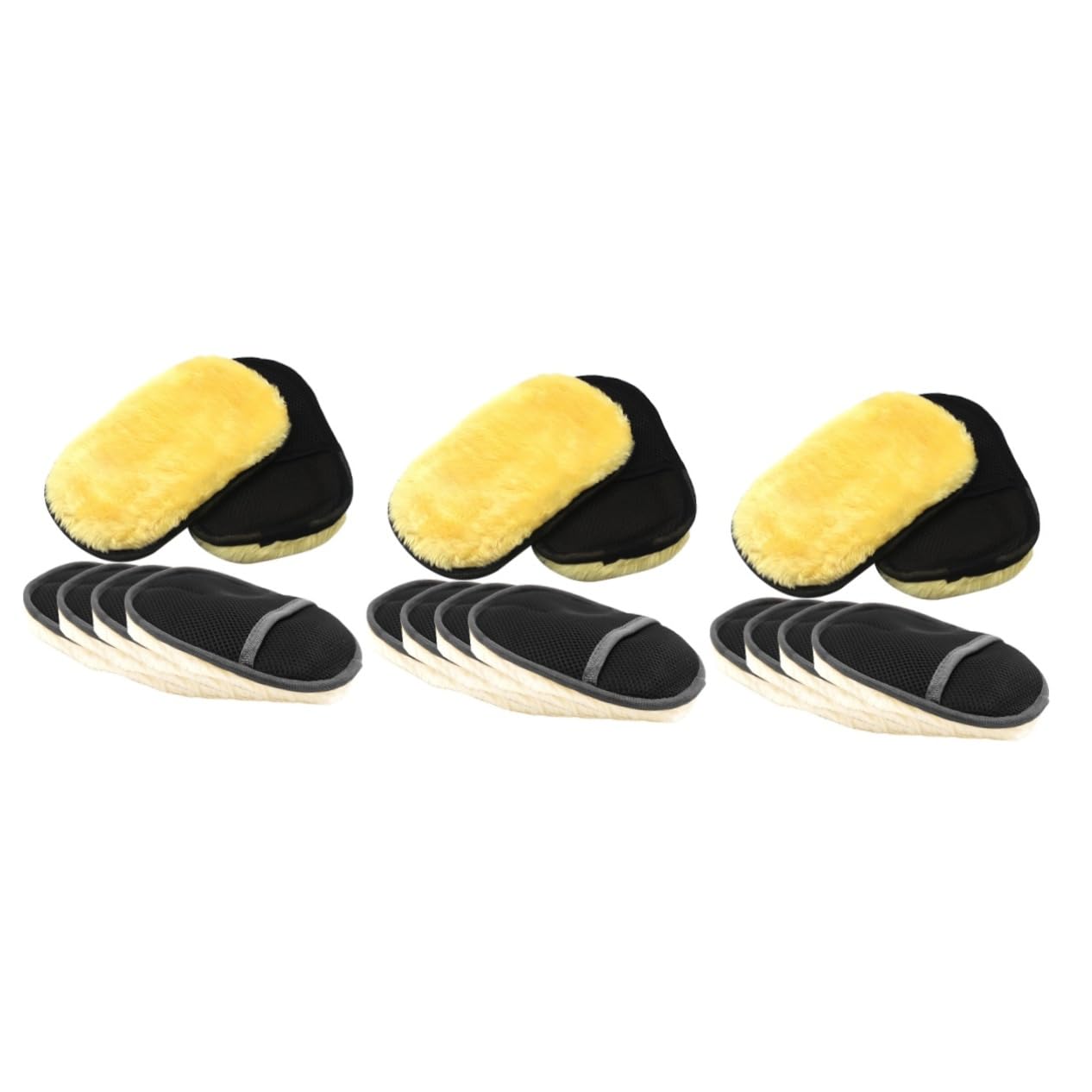 18-Piece Plush Car Wash Gloves Set - Microfiber Wash Mitts & Wool Fleece Sponges for Scratch-Free Cleaning - Perfect for Car Detailing, Dusting, and Auto Care Accessories
