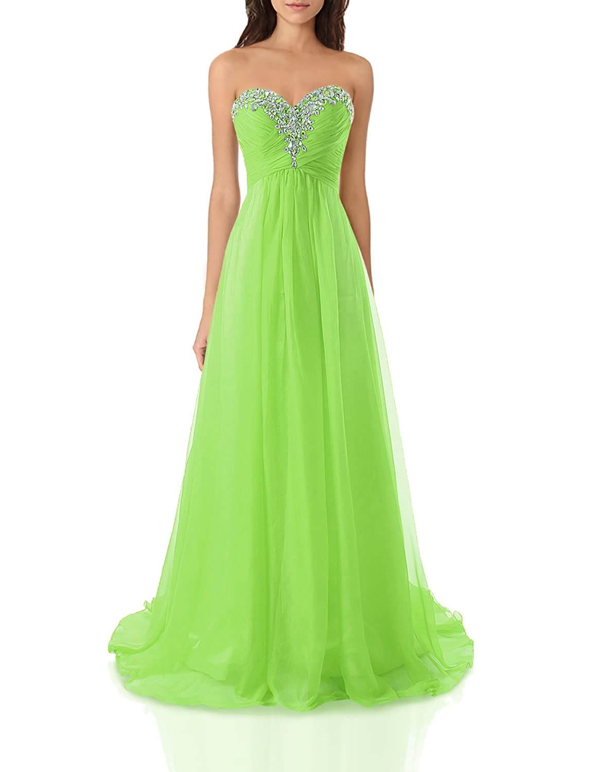 JAEDEN Elegant Long Chiffon Prom Dress for Women - A-Line Formal Evening Gown for Bridesmaid, Homecoming, Wedding & Special Occasions