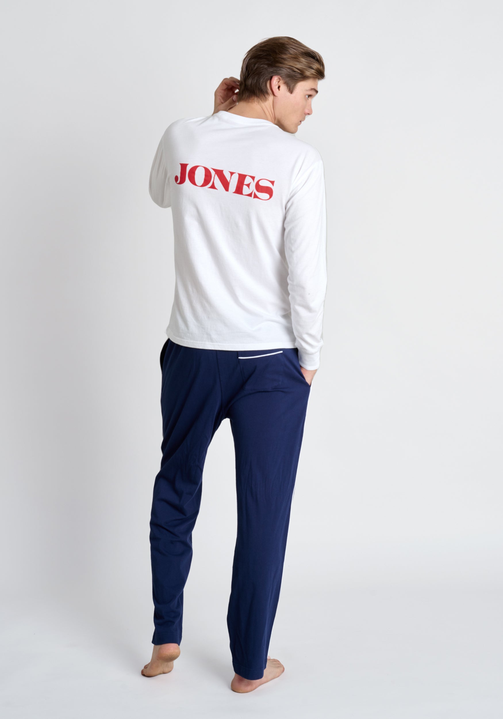 Jackson Men's Long Sleeve Logo T-Shirt - Comfortable Cotton Crewneck Tee for Casual Wear, Street Style & Layering