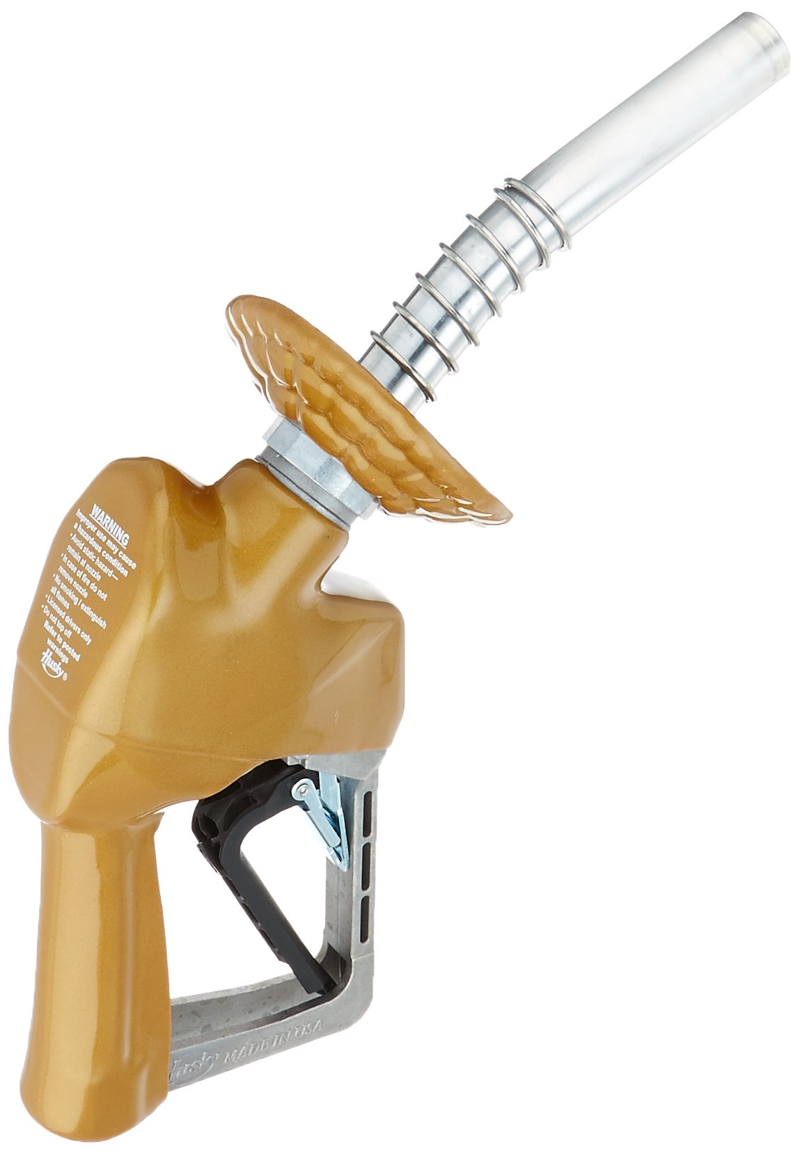 Husky 159561-08 XS Light Duty Diesel Nozzle with 3-Notch Clip, Full Grip Guard & Splash Guard - Pressure Activated, Made in USA - Perfect for Gas Stations, Truck Stops & Fleet Fueling