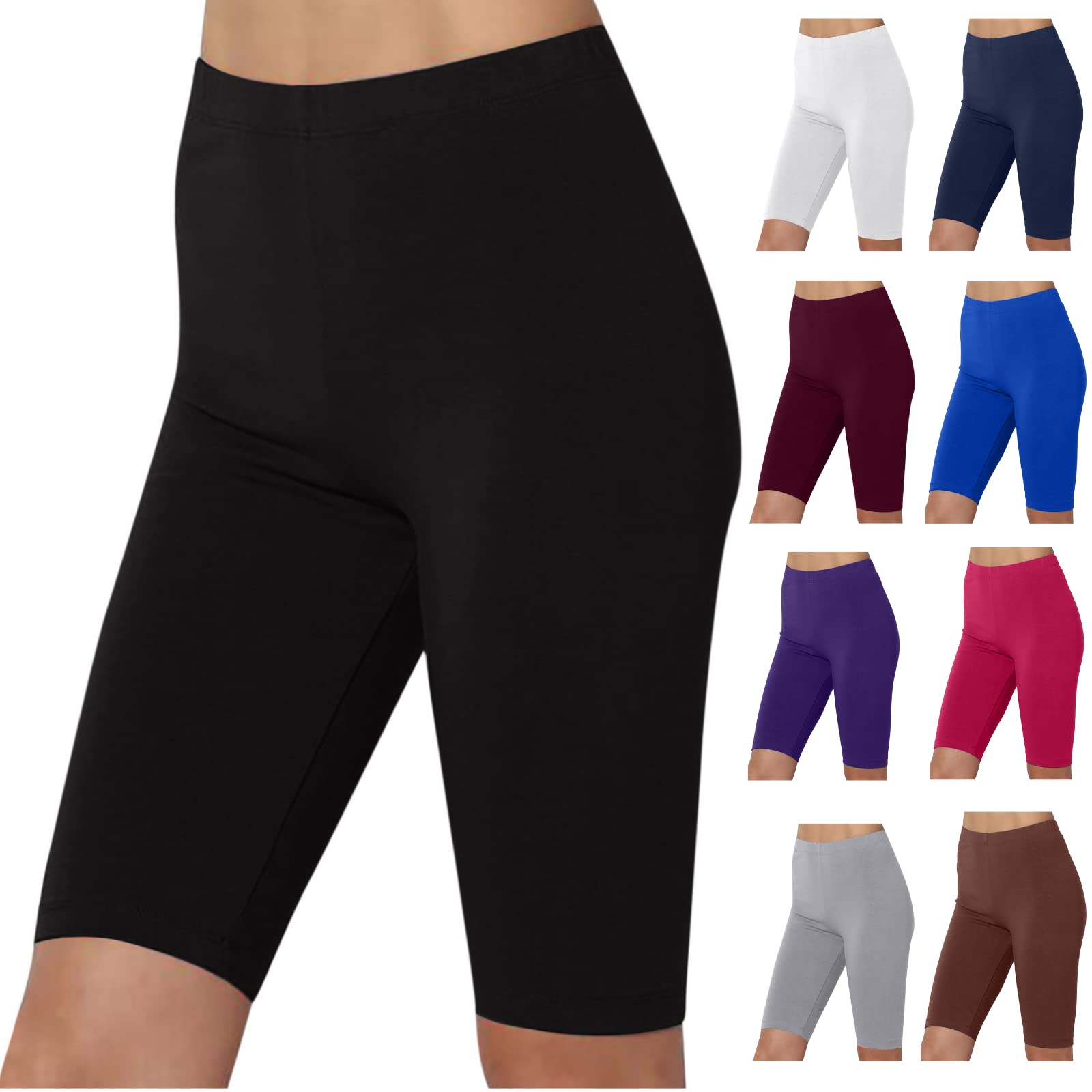 Women's High Waist Yoga Shorts - Ultra Soft Gym Running Biker Shorts | Lightweight Workout Pants for Comfort | Perfect for Yoga, Running, Cycling & Home Workouts