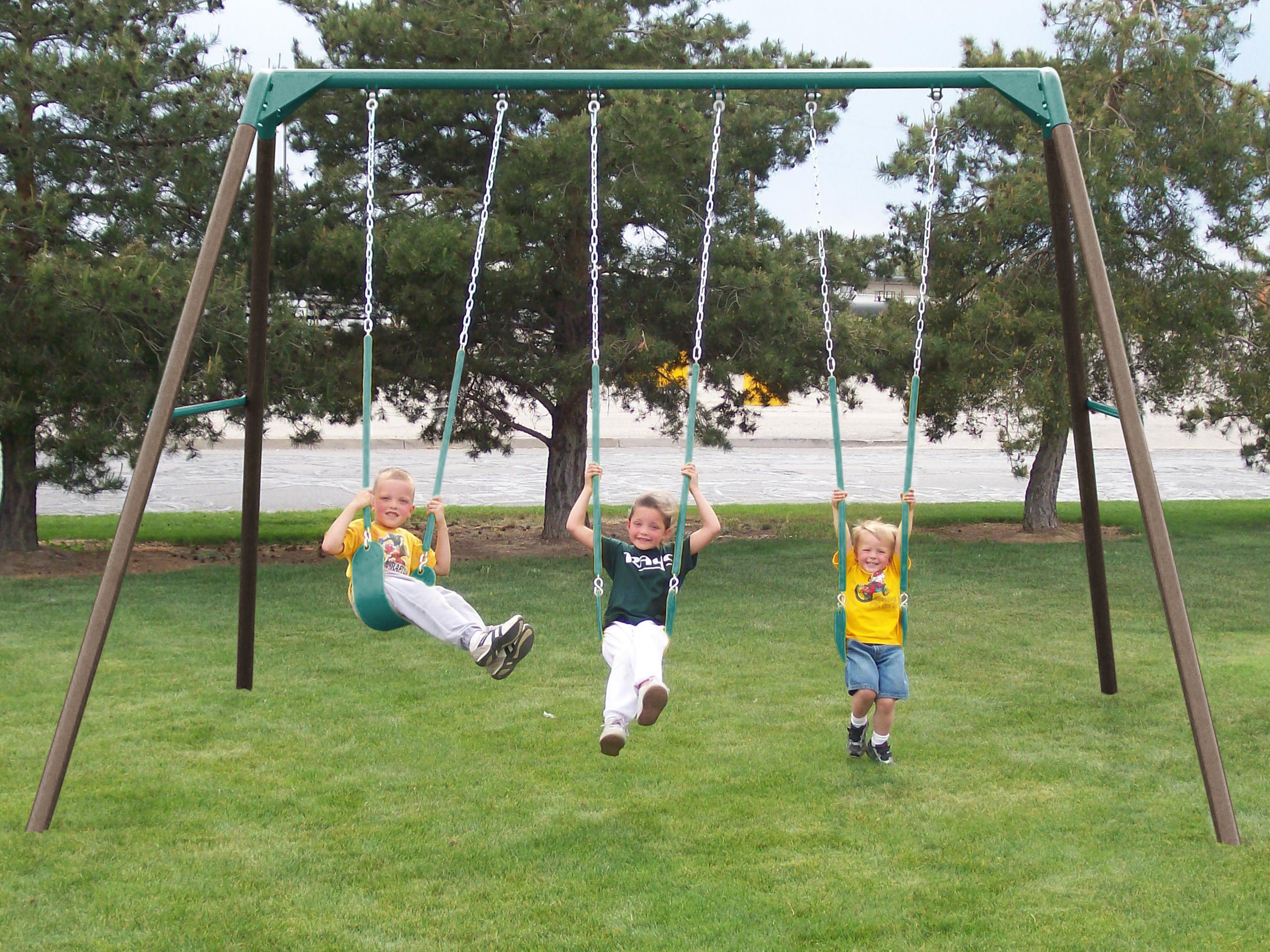 Lifetime Heavy Duty A-Frame Metal Swing Set for Kids - Outdoor Backyard Playground Equipment for Children's Play Area, Park, or Garden