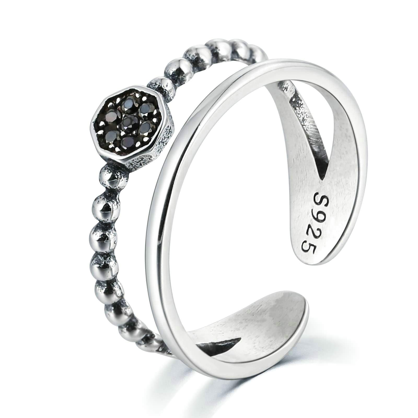 925 Sterling Silver Toe Rings for Women - Double Heart Design, Size 8 - Perfect for Beach Vacations, Summer Sandals & Pedicure Showcase