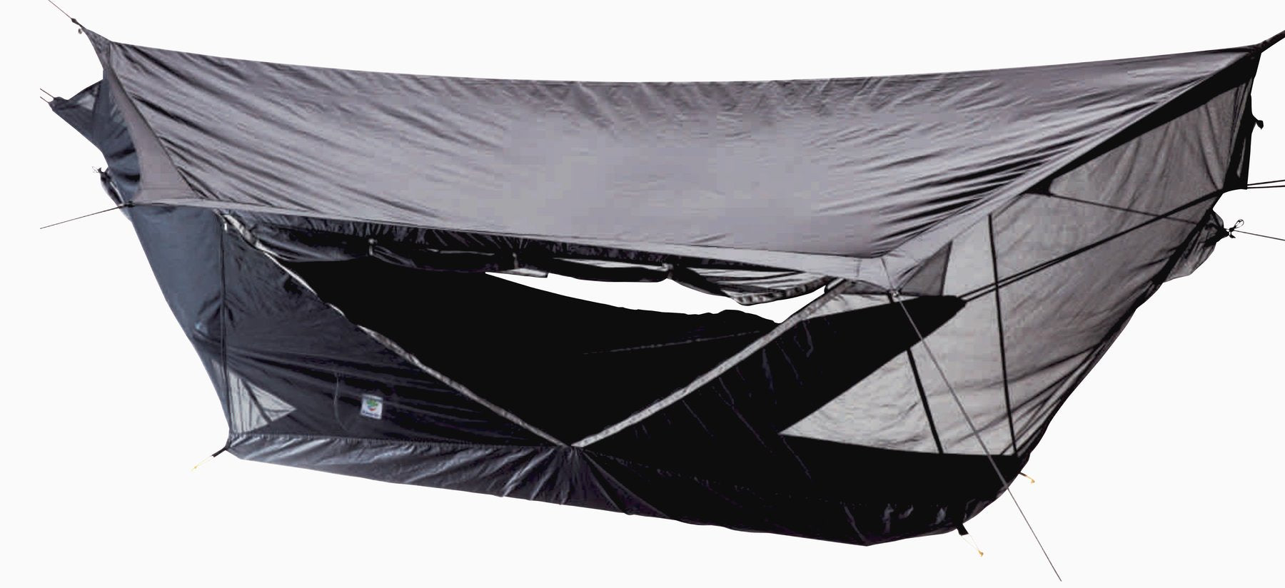 Hammock Bliss Sky Tent 2 (ST2) - Portable Camping Hammock with Rainfly - Black - Perfect for Backpacking, Hiking & Outdoor Adventures
