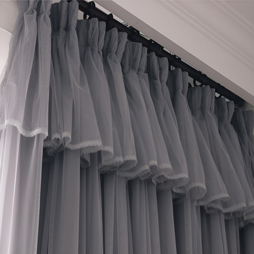 Elora Two-Layer Soundproof Blackout Curtains - Custom Size for Noise Reduction & Light Blocking - Perfect for Bedrooms, Home Theaters & Offices