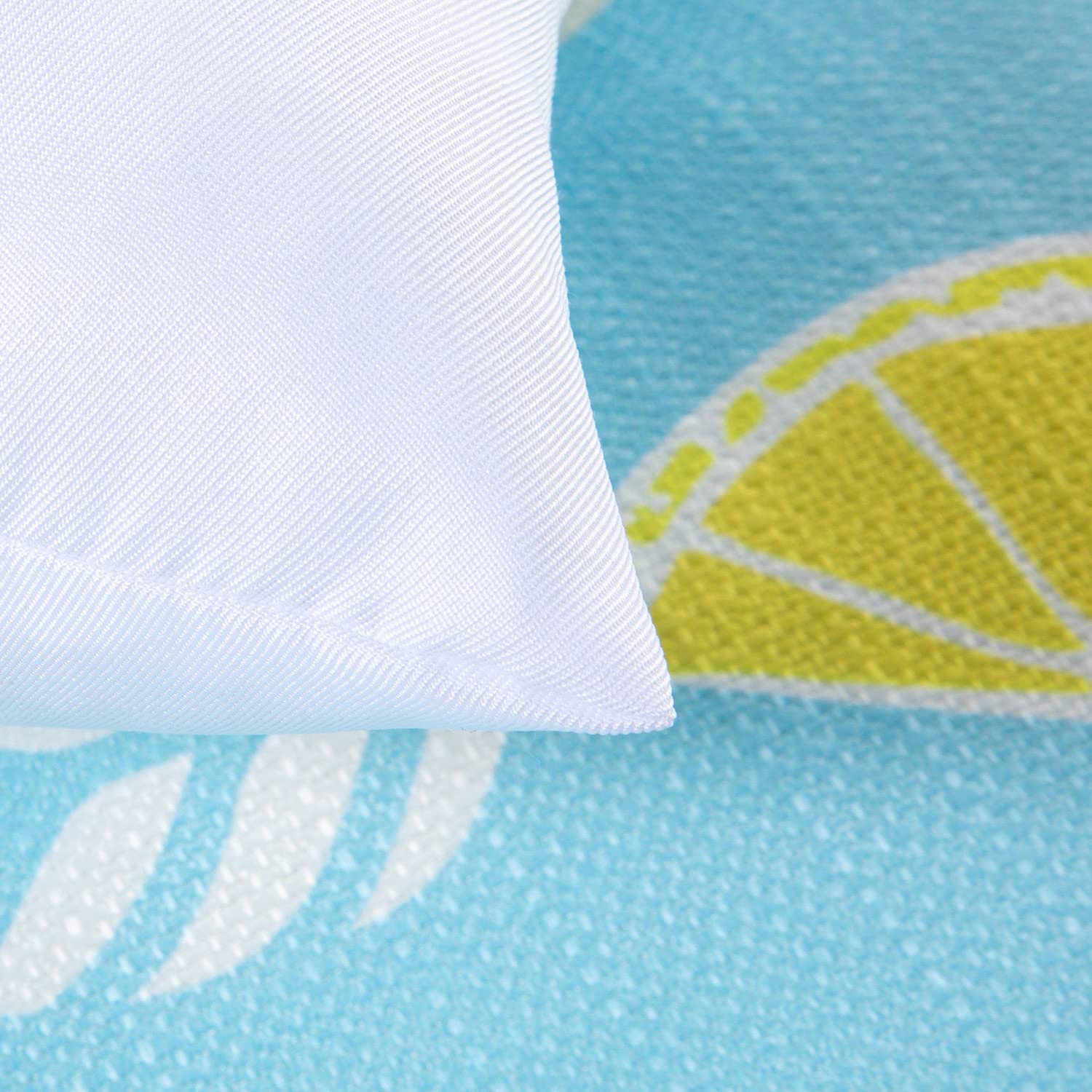 Waterproof Outdoor Patio Chaise Lounge Pillows with Adjustable Elastic Stripe - 2 Pack Yellow Cushions for Garden Furniture, Sofa & Office Chair (Perfect for Poolside, Backyard Relaxation & Patio Lounging)