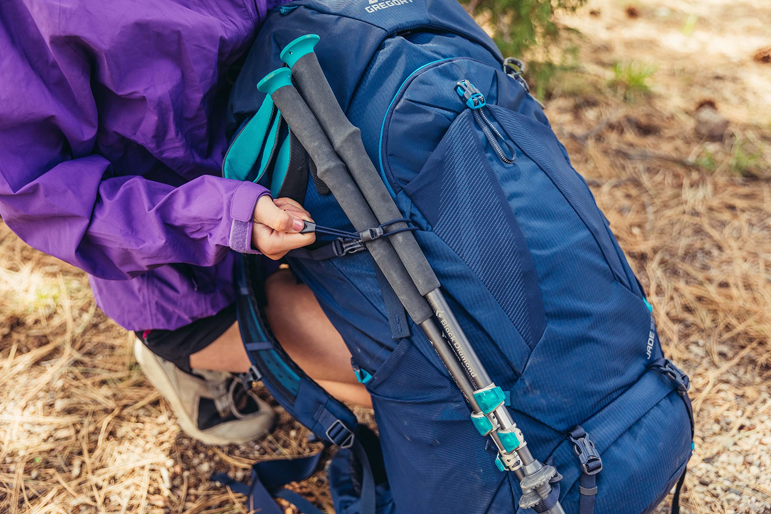 Gregory Jade 63 Women's Hiking Backpack - Lightweight & Durable Extra Small/Small Backpacking Pack in Moab Orange - Perfect for Day Hikes, Camping & Outdoor Adventures