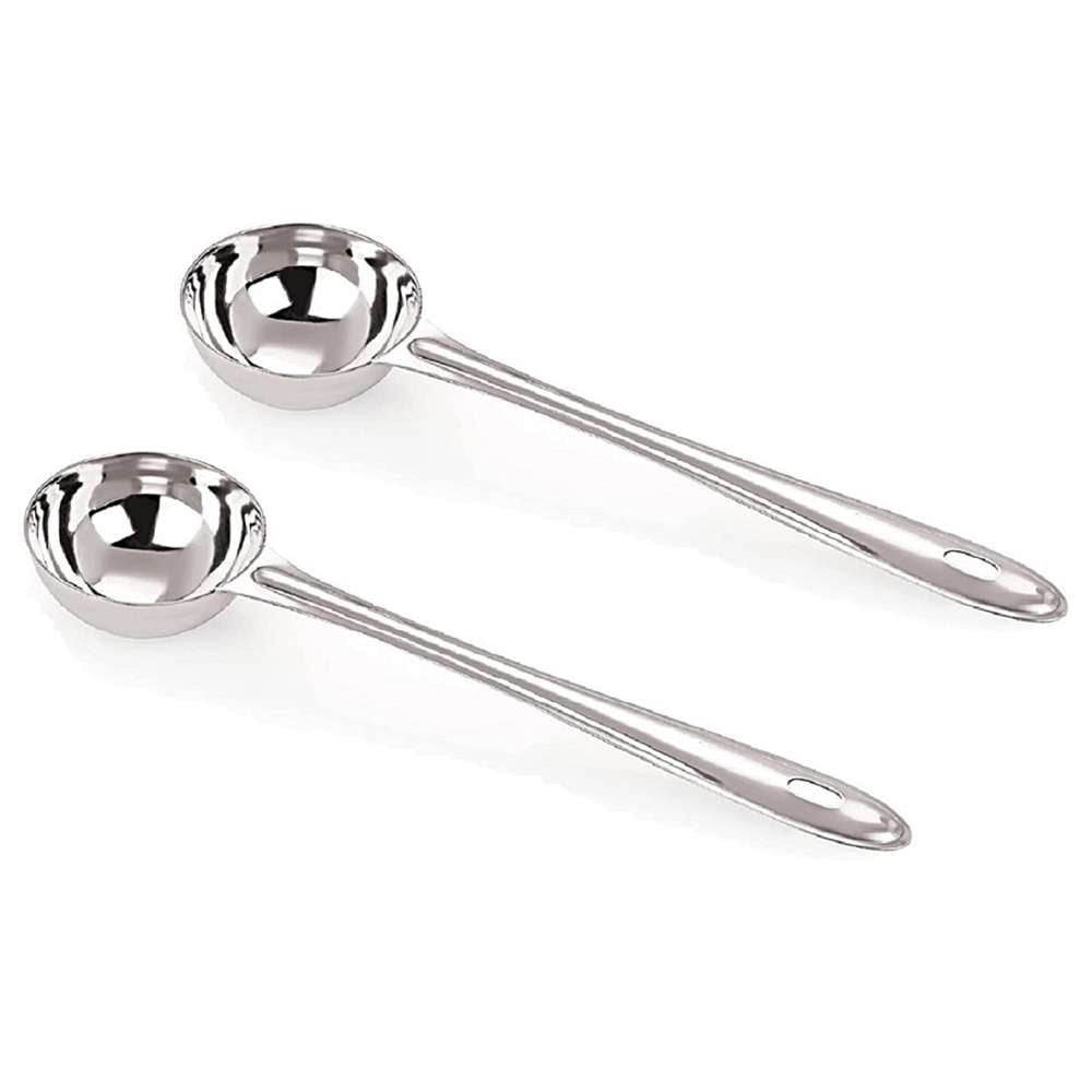 Premium Aluminum Spoon - Large Size for Krishna Puja & Indian Rituals - Ideal for Religious Ceremonies, Home Decor & Spiritual Gifts