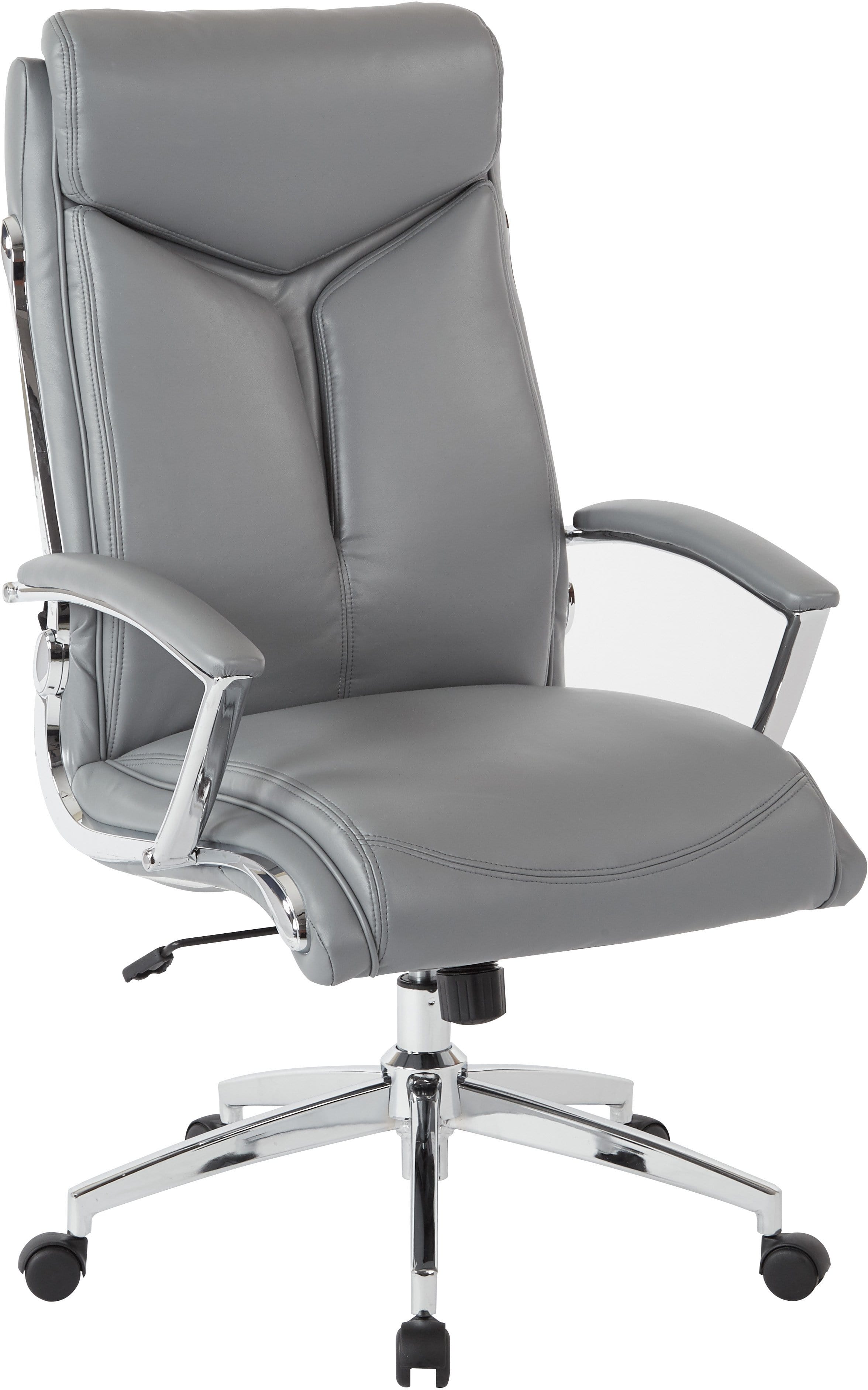 Office Star Work Smart™ Executive High Back Chair - Faux Leather Ergonomic Office Chair [FL90071C] for Home & Business Workspaces
