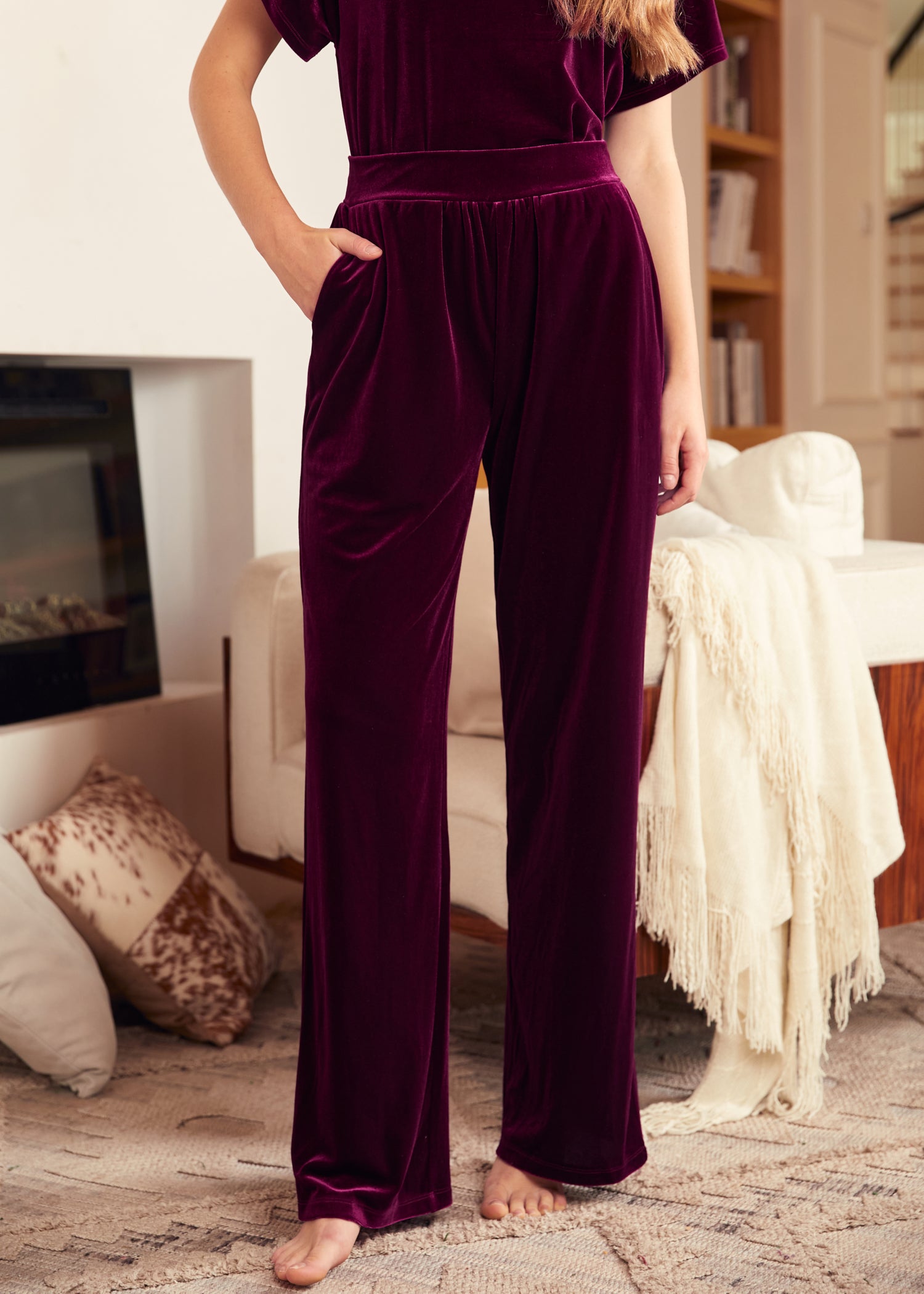 Stylish Wide Leg Pants for Women - Comfortable High Waisted Lounge Pants - Perfect for Yoga, Travel & Casual Wear