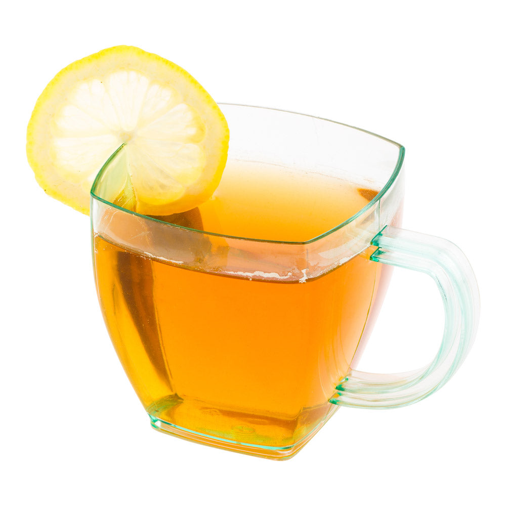 5 oz Square Seagreen Plastic Cafe Cups - 2.5