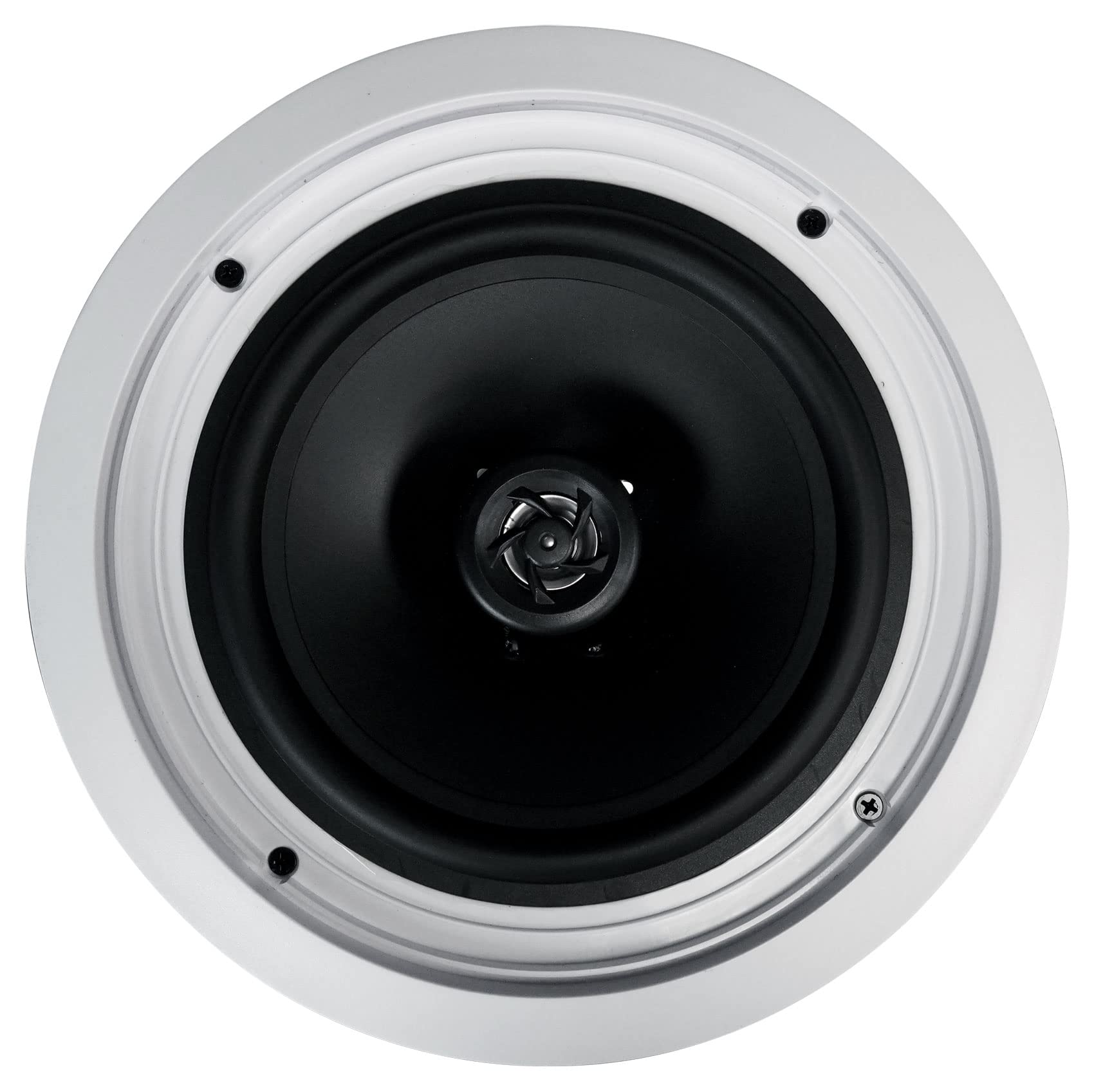 Rockville HC85-16 White 8 Inch 700 Watt In-Ceiling Home Theater Speakers (Pair of 2) - 16 Ohm Impedance for Immersive Surround Sound in Living Rooms & Home Theaters