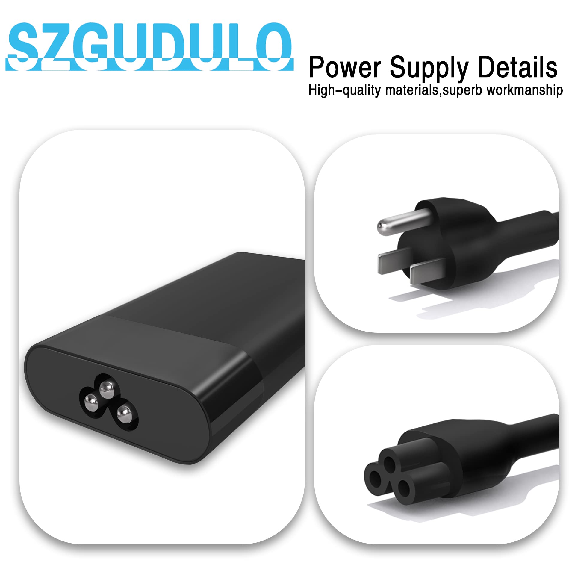 90W USB C Laptop Charger Fast Charging Compatible with Dell XPS, Inspiron, Latitude - Perfect for Home, Office & Travel Use