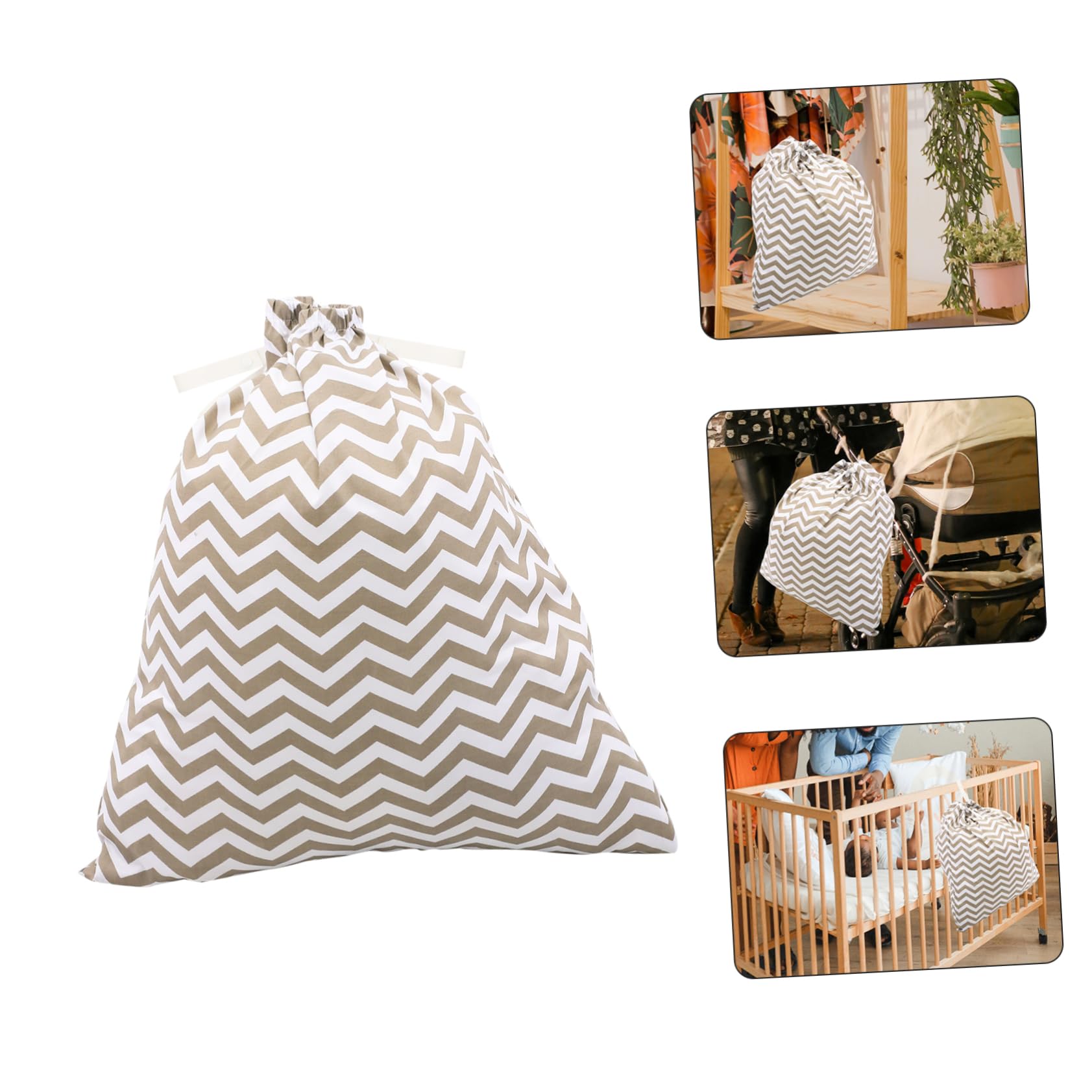 5-Pack Diaper Pail Refill Bags - 420D Oxford Cloth Washable Trash Can Liners for Diaper Genie, Laundry Basket & Wet Cloth Storage | Essential Nursery & Laundry Room Organizer
