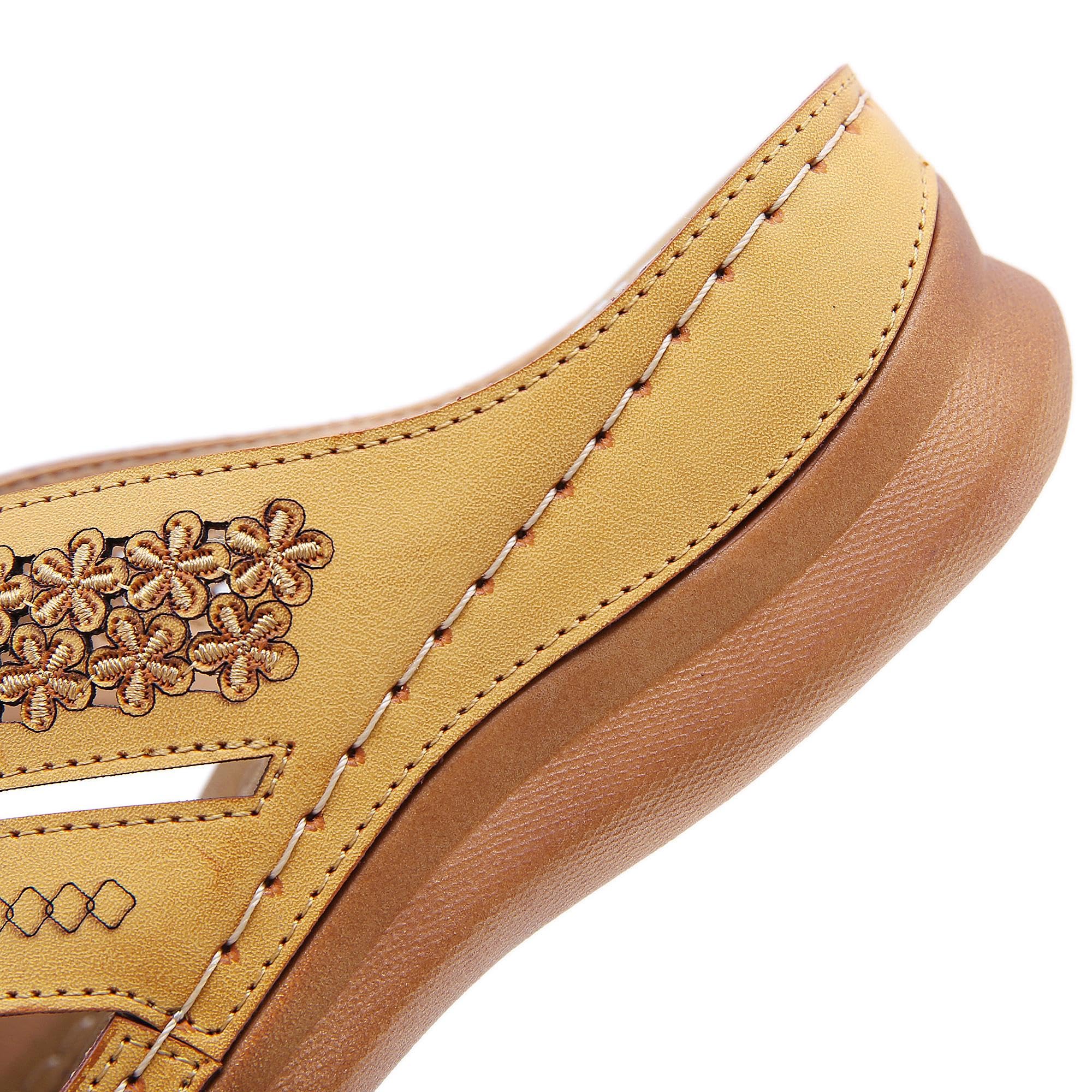 Women's Comfortable Wedge Sandals for Walking, Beach & Summer - Casual & Dressy Shoes for Outdoor, Travel & Daily Wear