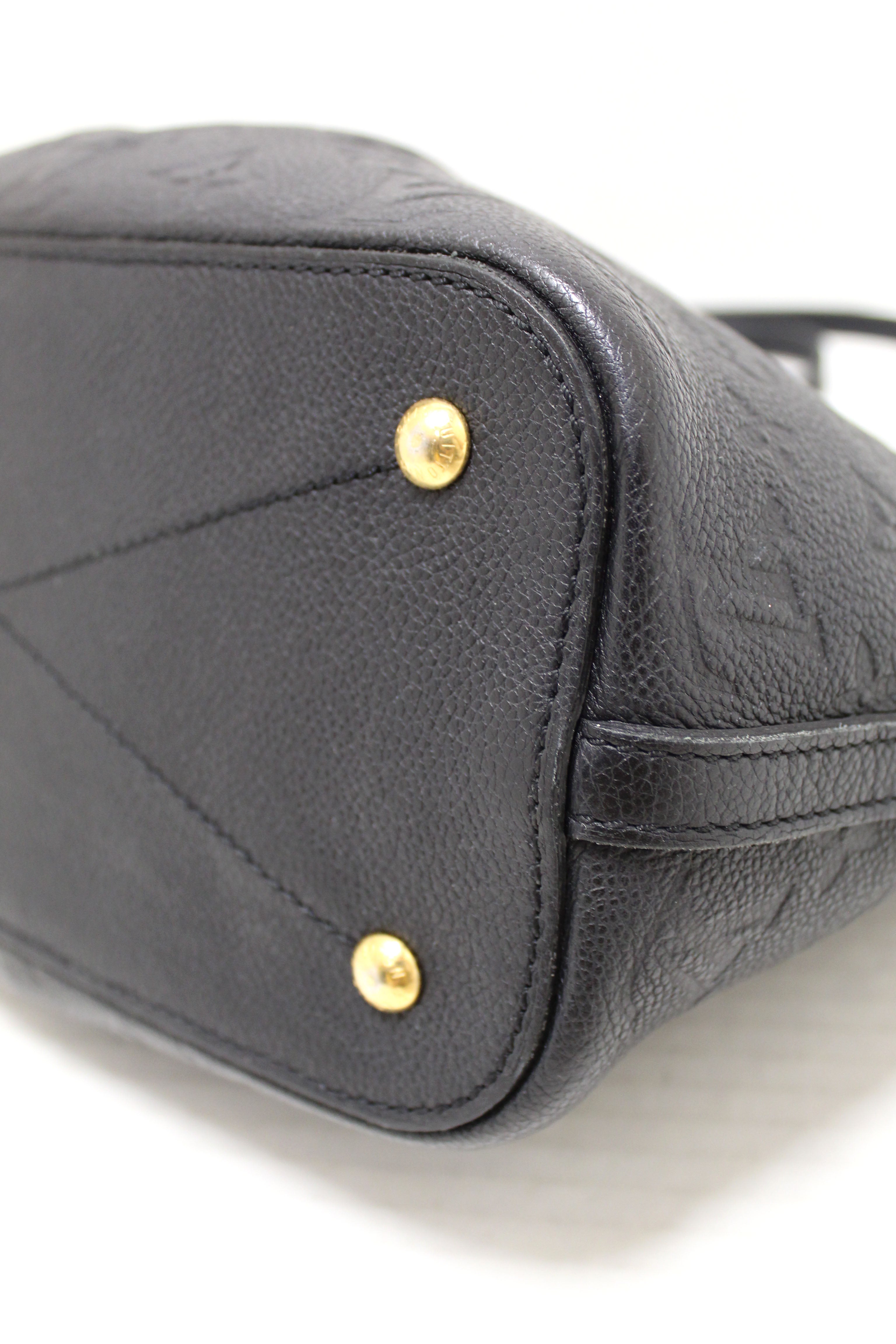 Authentic Louis Vuitton Black Monogram Empreinte Leather Mazarine PM Crossbody Bag - Luxury Designer Handbag for Women, Perfect for Work, Travel & Evening Events