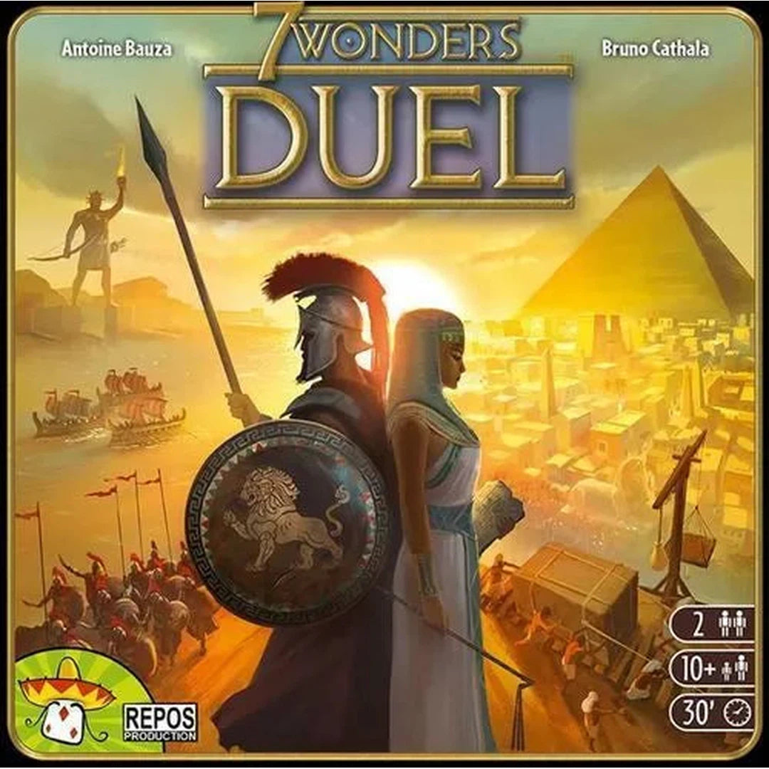7 Wonders Duel Board Game - Award-Winning Strategy Game for 2 Players | Perfect for Family Game Nights & Couples Date Nights