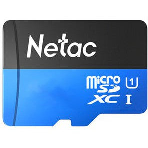 Netac P500 128GB microSDXC UHS-I Memory Card with Adapter - High Speed Storage for Smartphones, Drones, and Action Cameras