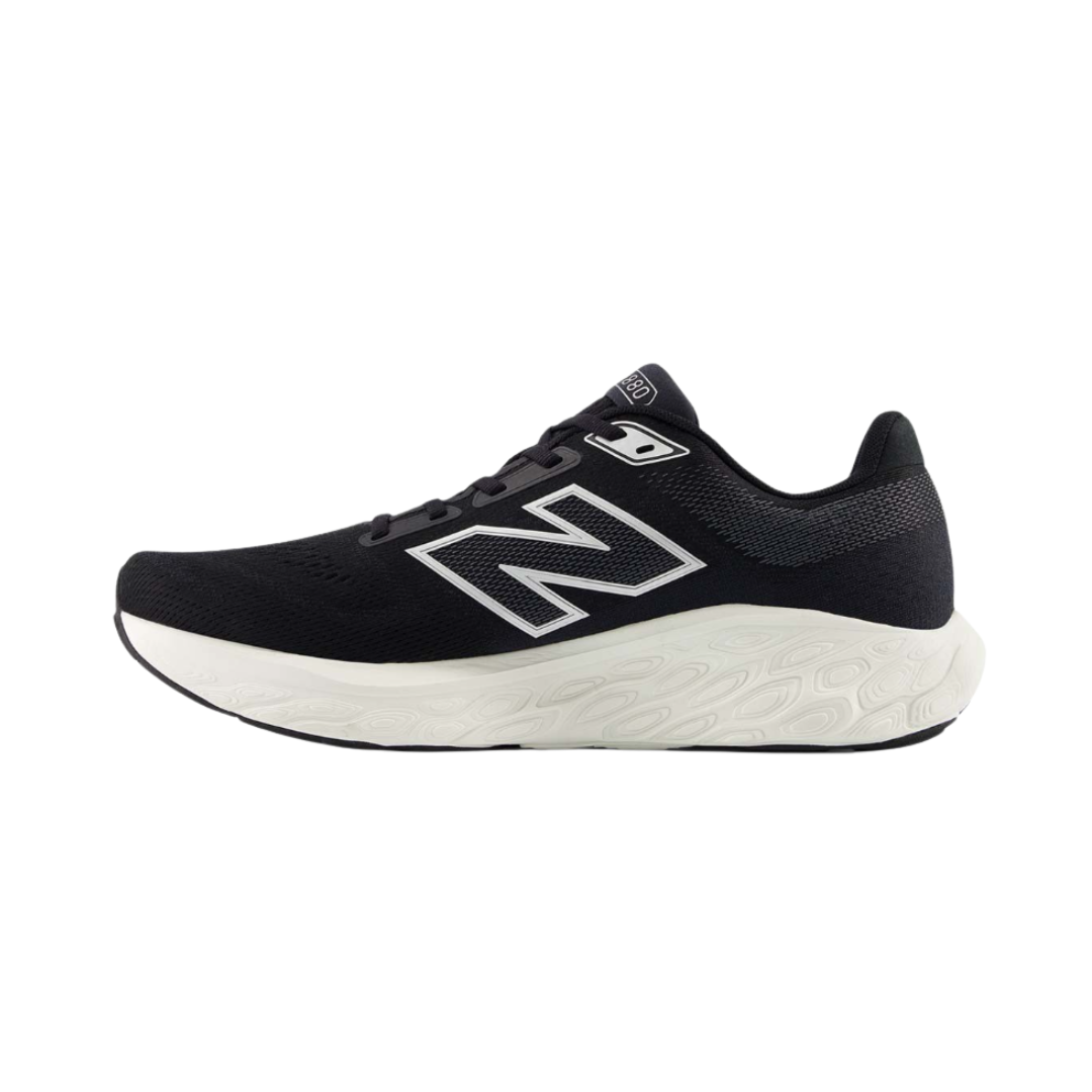 New Balance Men's Fresh Foam x 880v14 Running Shoes - Black/Sea Salt/Silver Metallic (D Width) | Lightweight Cushioned Sneakers for Jogging, Gym & Everyday Wear