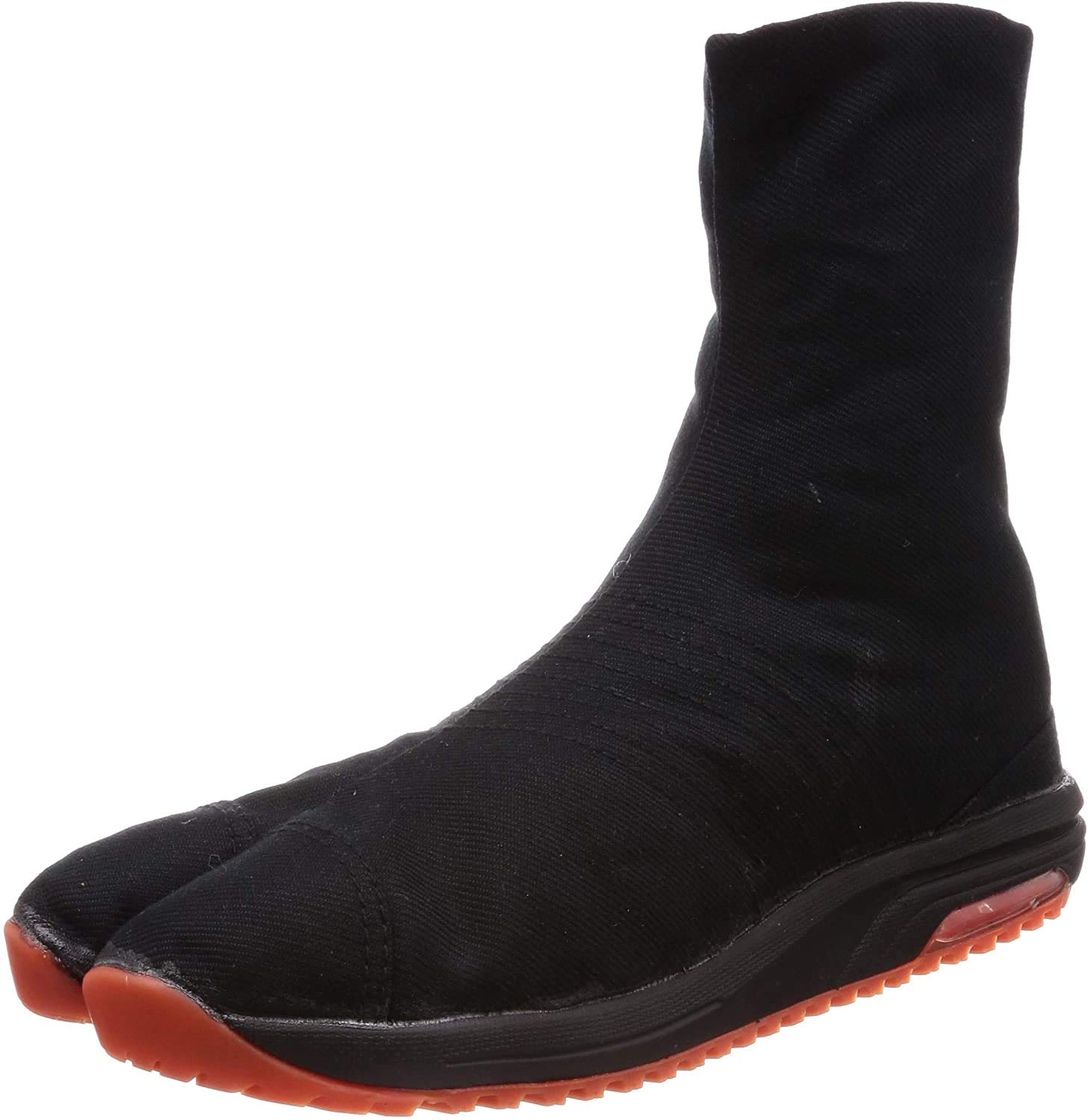 Marugo Japanese Cushioned Tabi Shoes - Air Jog V Comfort Toe Boots with 6 Adjustable Clasps (Short Version) for Martial Arts, Cosplay & Casual Wear