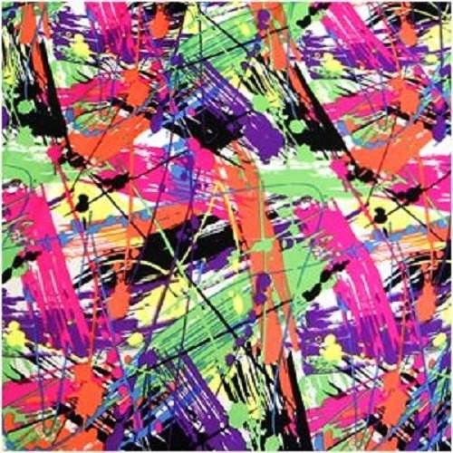 Mini Miniature Neon Splash Full Body One Piece Swimsuit with Exposed Seams (X-Large 56