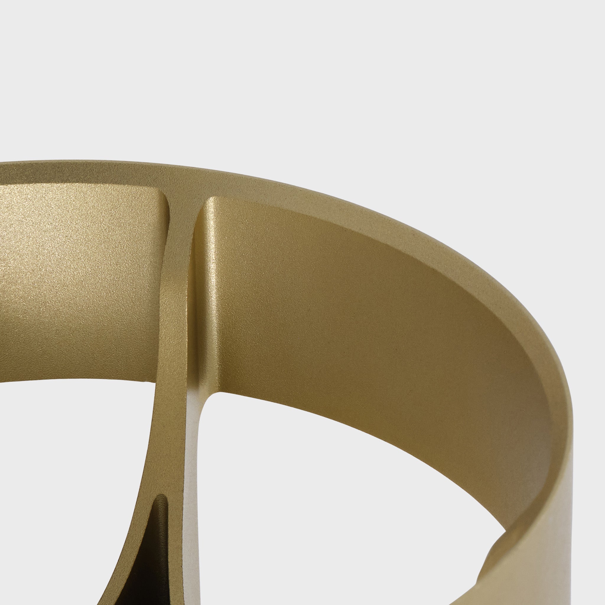 Gold Loop Table Lamp with Sphere IV - Modern Minimalist Desk Light for Home Office, Bedroom & Living Room Decor