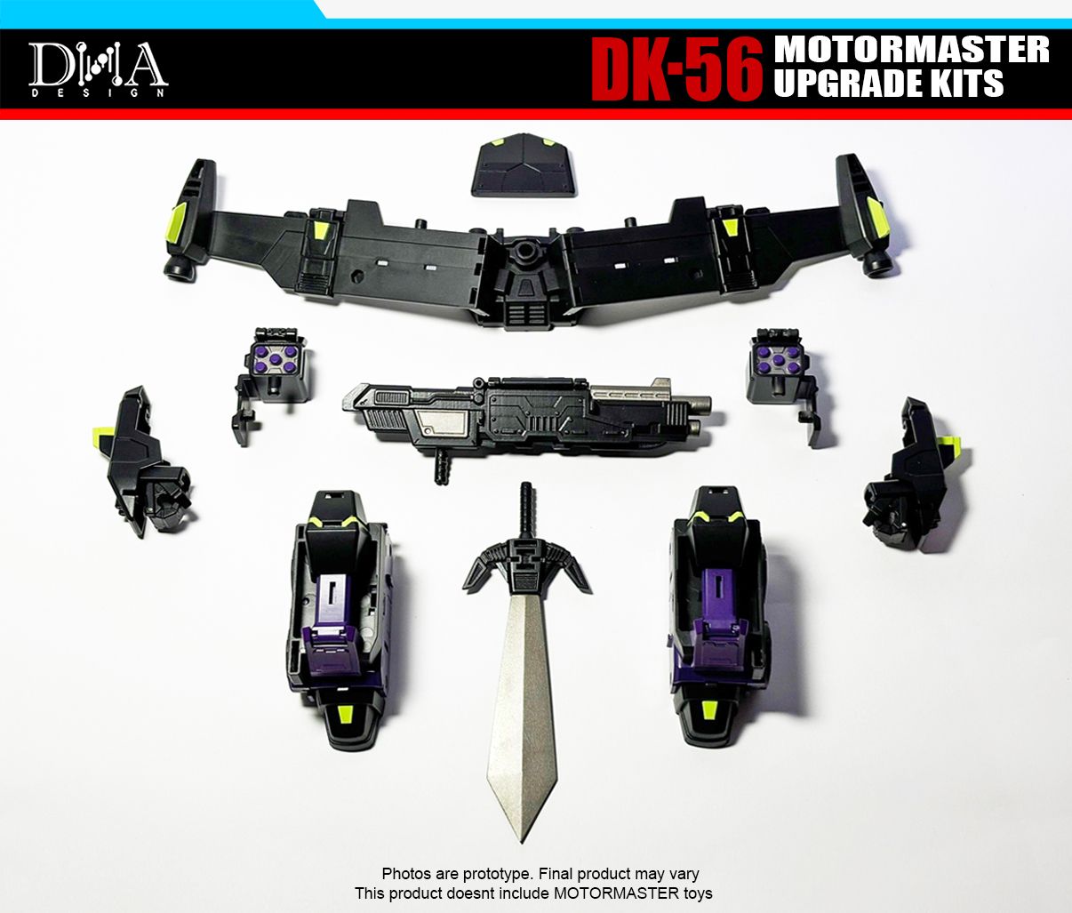DNA Design DK 56 Upgrade Kit for Transformers Animated Universe Motormaster - Perfect for Collectors & Custom Figure Display