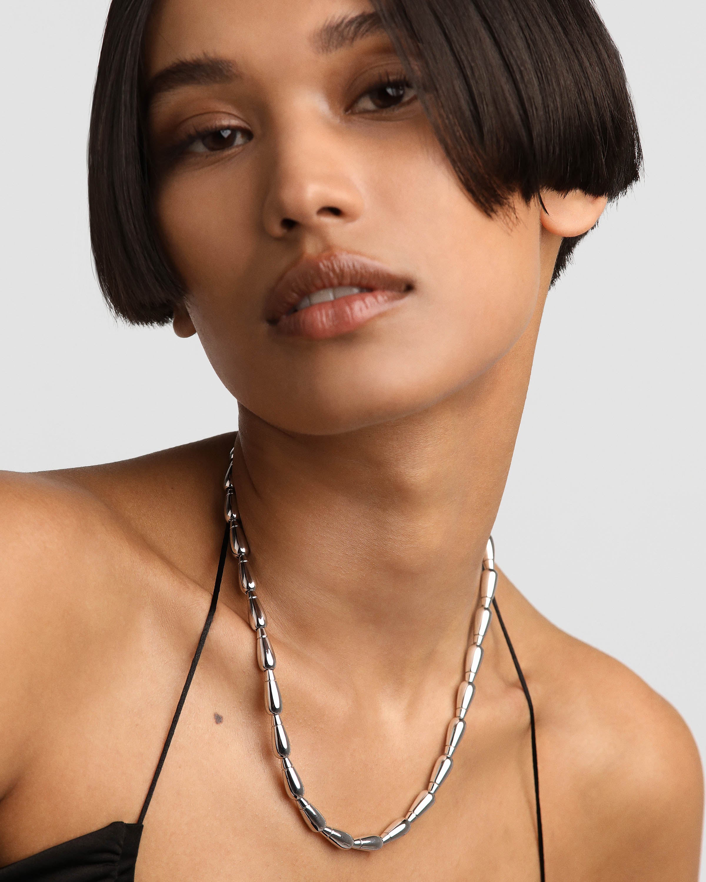 Gigi Silver Necklace for Women - Elegant 925 Sterling Silver Pendant Necklace Jewelry Gift for Her - Perfect for Birthday, Anniversary, Valentine's Day & Everyday Wear