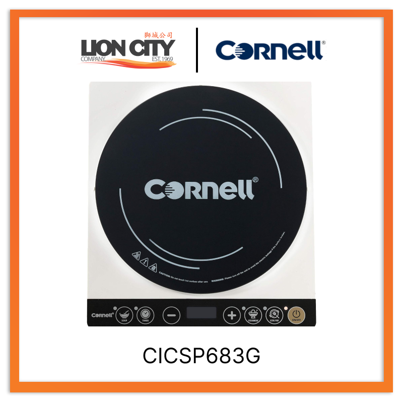 Cornell CICSP683G Induction Cooktop with Stainless Steel Pot - Fast & Energy-Efficient Cooking for Home, Kitchen, Dorm, RV & Camping