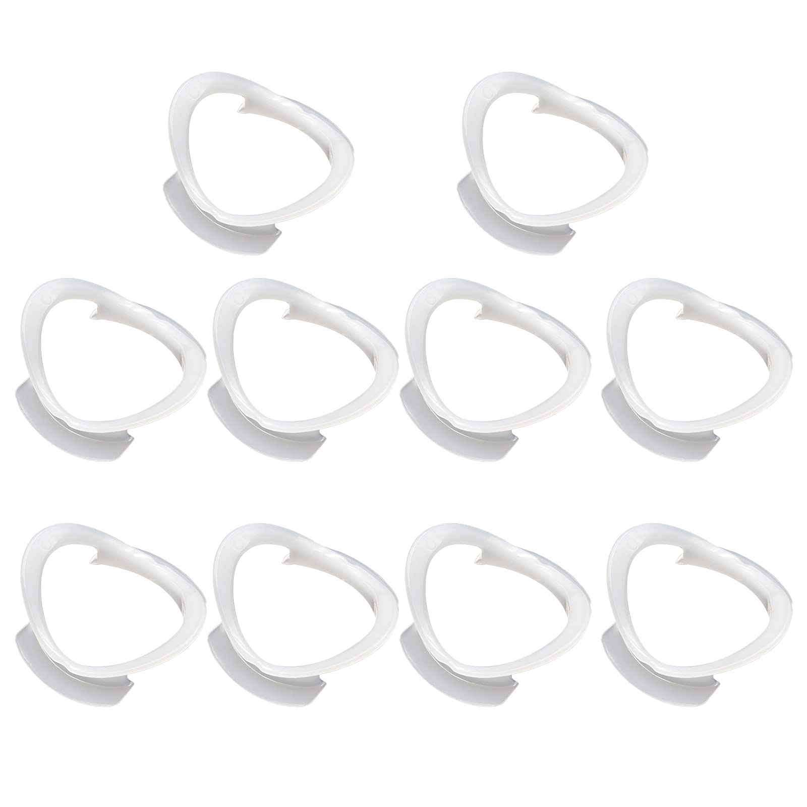 10 Pcs Dental Mouth Opener Intraoral Cheek Lip Retractor - O-Shape Autoclavable Cheek Expander for Teeth Whitening & Dental Procedures - Perfect for Dentists, Orthodontists & At-Home Oral Care (White)
