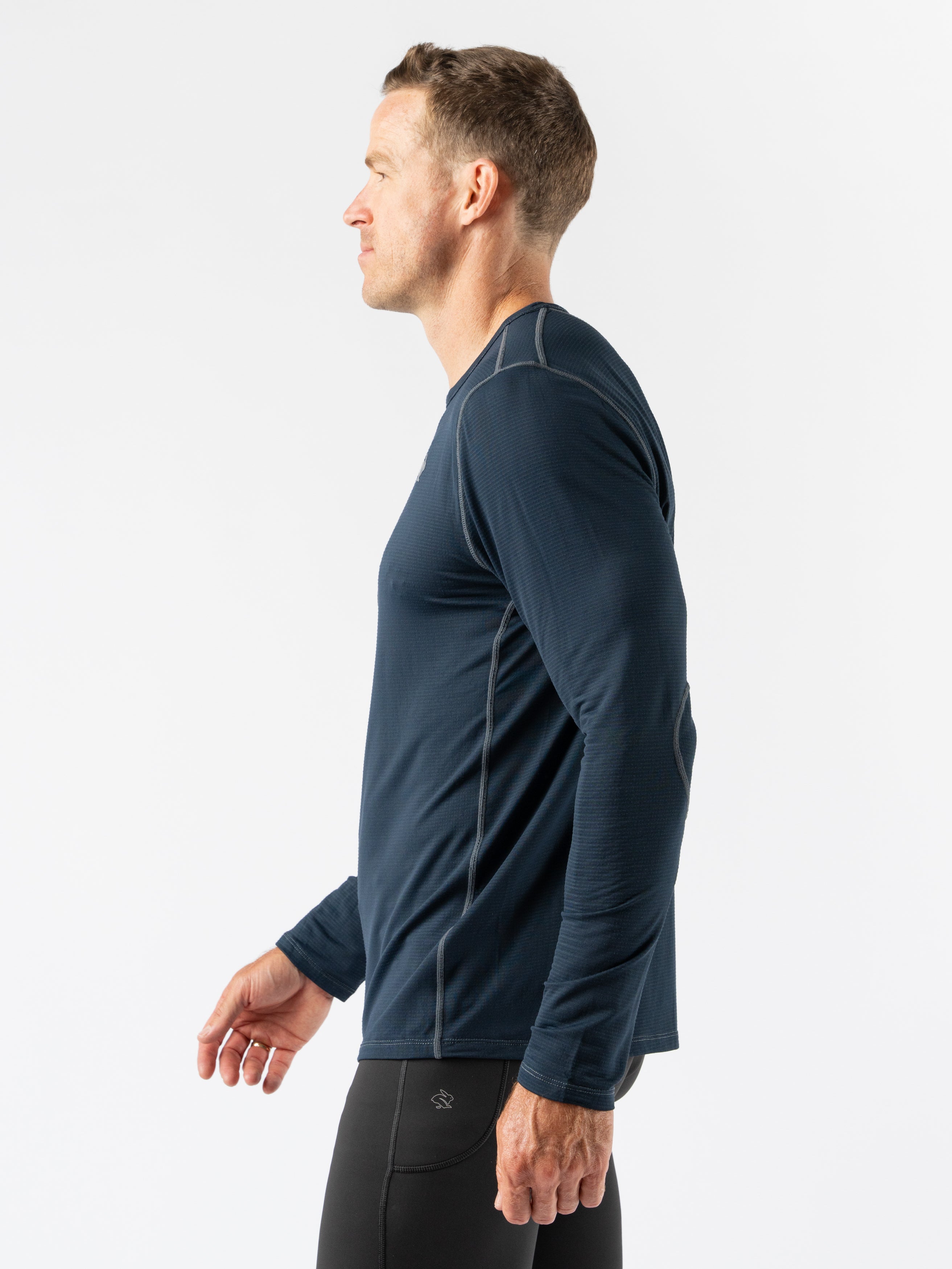 Men's Layer 1 Base Layer Shirt - Moisture Wicking Thermal Underwear for Cold Weather, Hiking, Running & Outdoor Activities