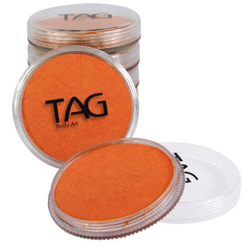 Vibrant Pearl Orange Face Paint - Water-Based, Non-Toxic, Safe for Kids & Adults - Perfect for Halloween, Cosplay, and Face Painting Parties
