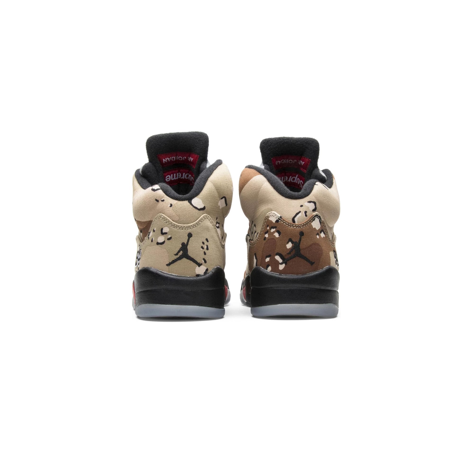Air Jordan 5 Retro x Supreme 'Desert Camo' Sneakers (2015) - Men's Basketball Shoes for Streetwear & Sneaker Collectors - Perfect for Urban Fashion and Limited Edition Collecting