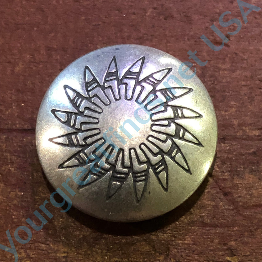 Vintage Sterling Silver Concho Button Covers for Western Shirts & Jackets - Handcrafted Southwest Style Accessories for Cowboy Fashion and Boho Outfits