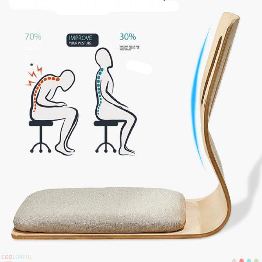 Ergonomic Floor Chair for Gaming & Meditation - Japanese Legless Design with Backrest - Comfortable Cushioned Seat for Living Room, Bay Window & Floor Sitting - Perfect for Relaxing, Reading & Video Games