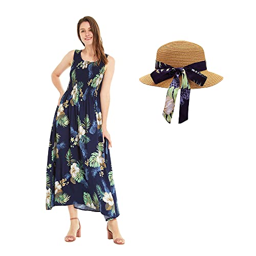 Pineapple Garden Navy + Hat