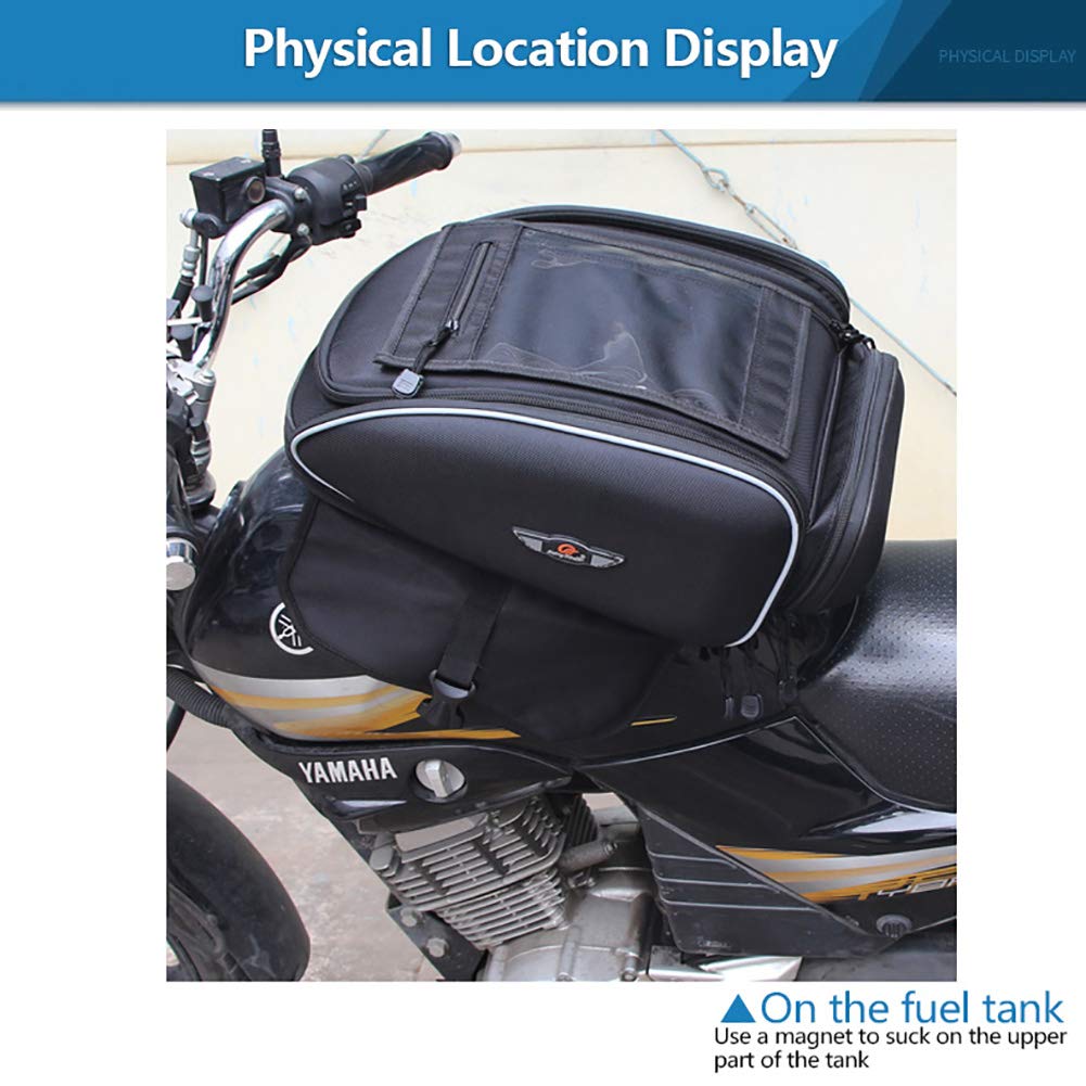 KATUR 30L Motorcycle Magnetic Tank Bag - Waterproof Travel Luggage with Rain Cover for Riding, Racing & Adventure | Durable Fuel-Resistant Backpack for Tools & Gear Storage