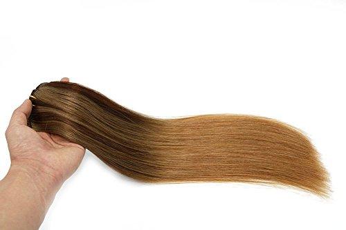 Premium 9A Brazilian Clip-In Human Hair Extensions - 7pcs Double Weft for Instant Volume & Length | Perfect for Weddings, Parties & Everyday Styling