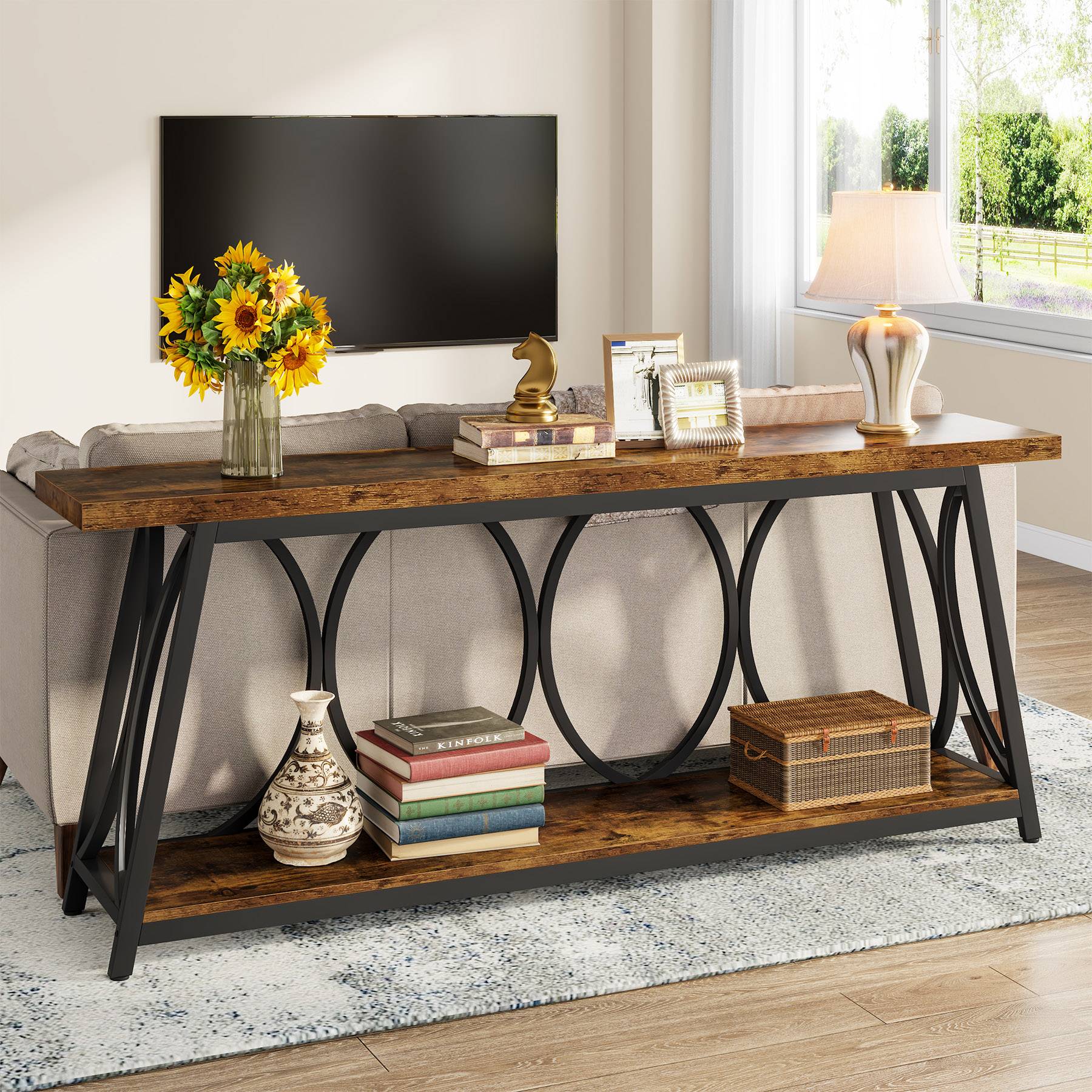 2 Tier Console Table - 70.9
