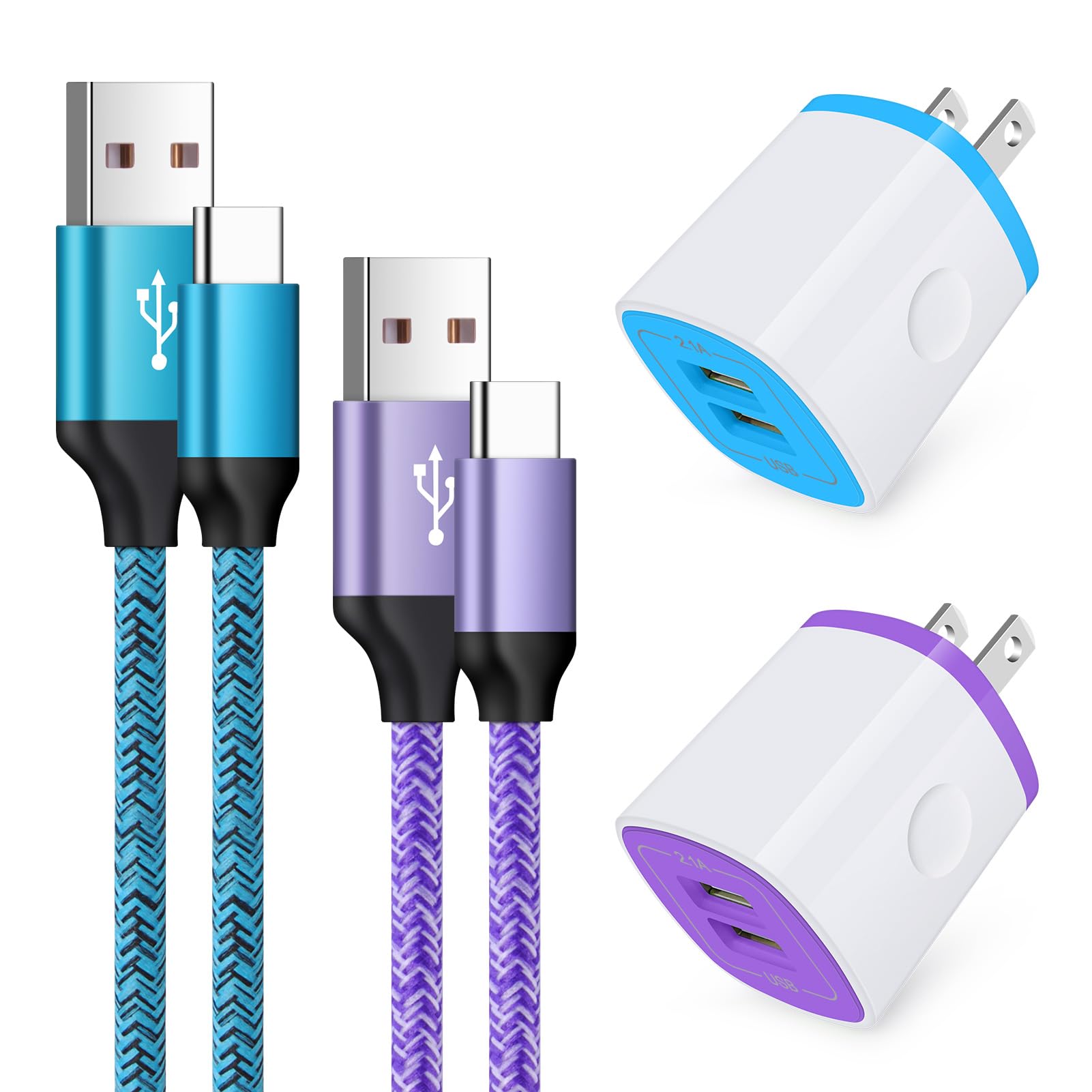 Fast USB-C Wall Charger & Cable - 30W PD Quick Charge for Google Pixel 8/7/6, Samsung Galaxy S23/S22/S21, Moto G Power - Includes Type C Charging Block & Android Phone Cord - Perfect for Home, Office & Travel Charging
