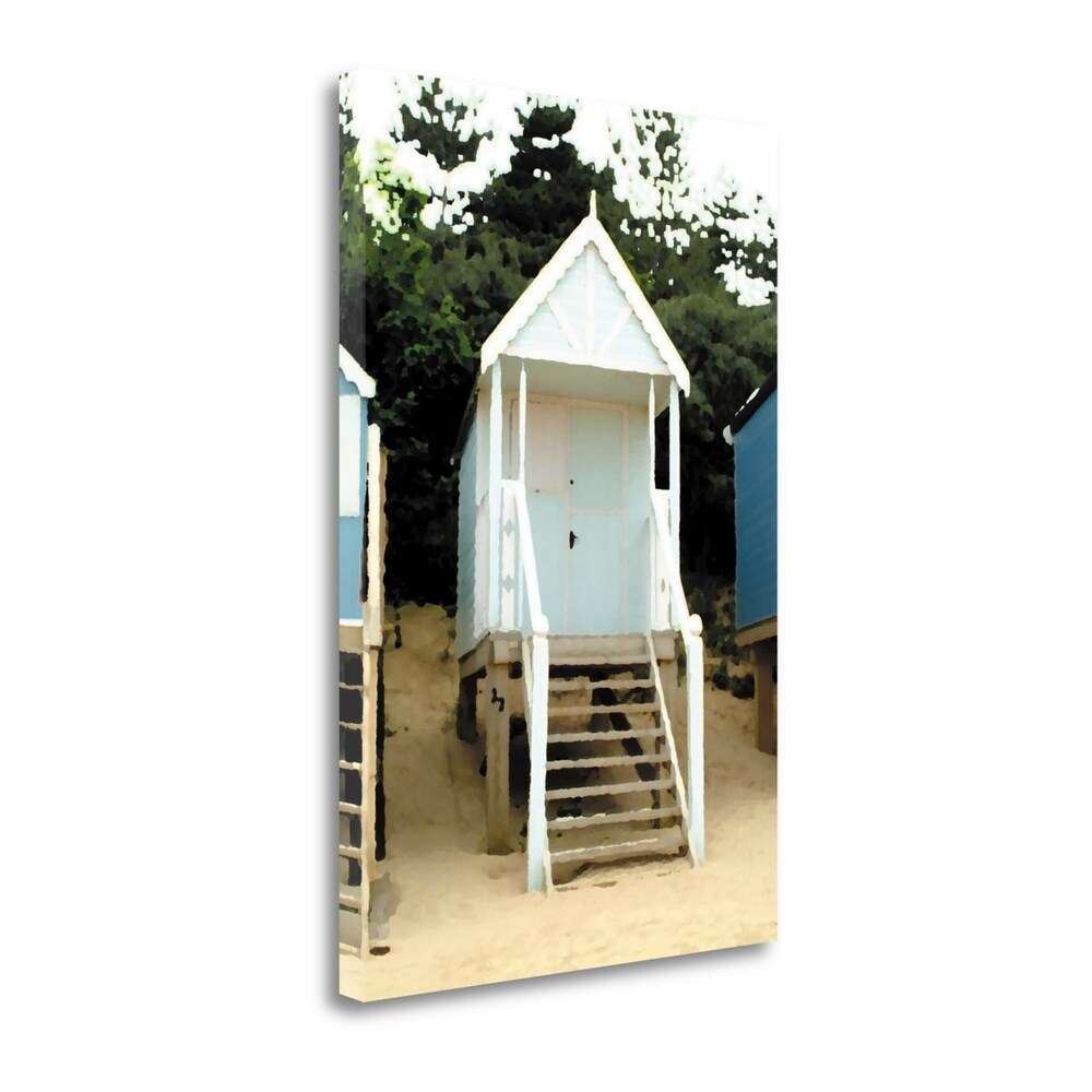 Beach Hut I By Stuart Roy - Premium Giclee Art Print on Gallery Wrapped Canvas, Ready to Hang Wall Decor for Living Room, Bedroom or Office