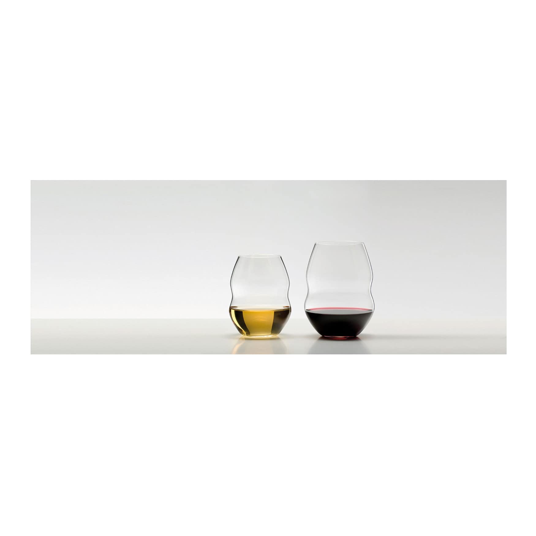 Premium Riedel Swirl Red Wine Glasses Set of 12 with Microfiber Polishing Cloths - Crystal Clear Stemware for Wine Tasting, Dinner Parties & Gift Giving