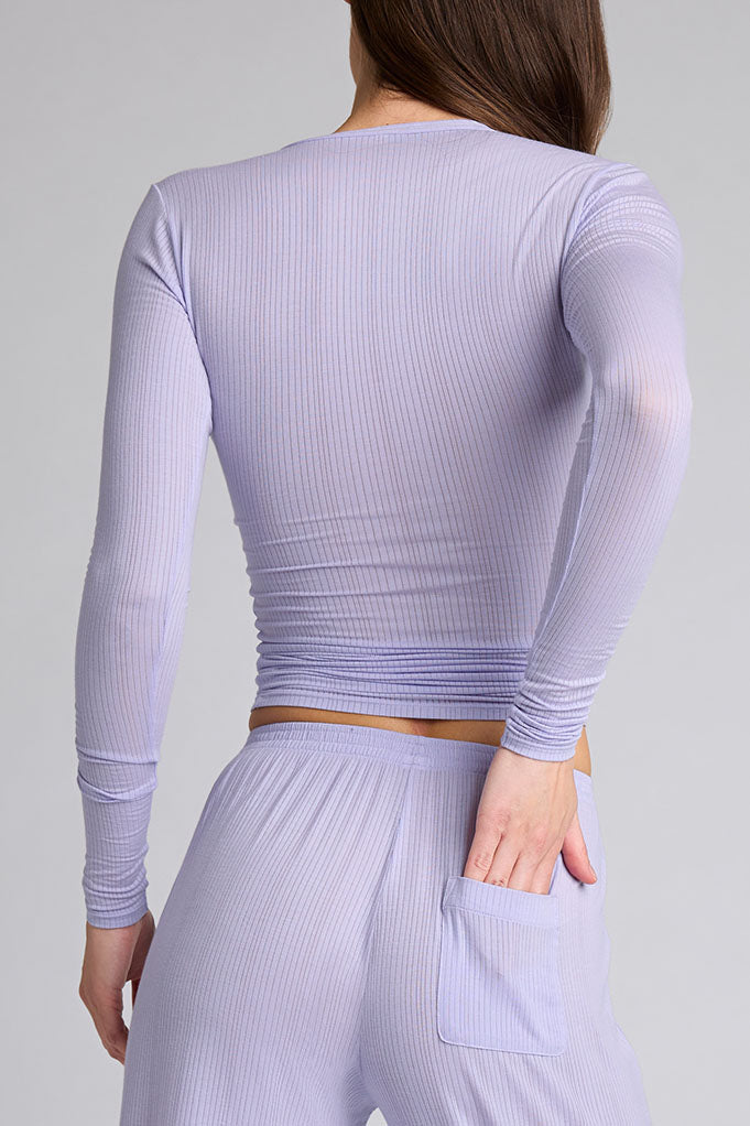 Violet Whipped Henley Shirt for Men - Soft & Comfortable Casual Wear - Perfect for Everyday Outfits, Date Nights & Relaxing Weekends