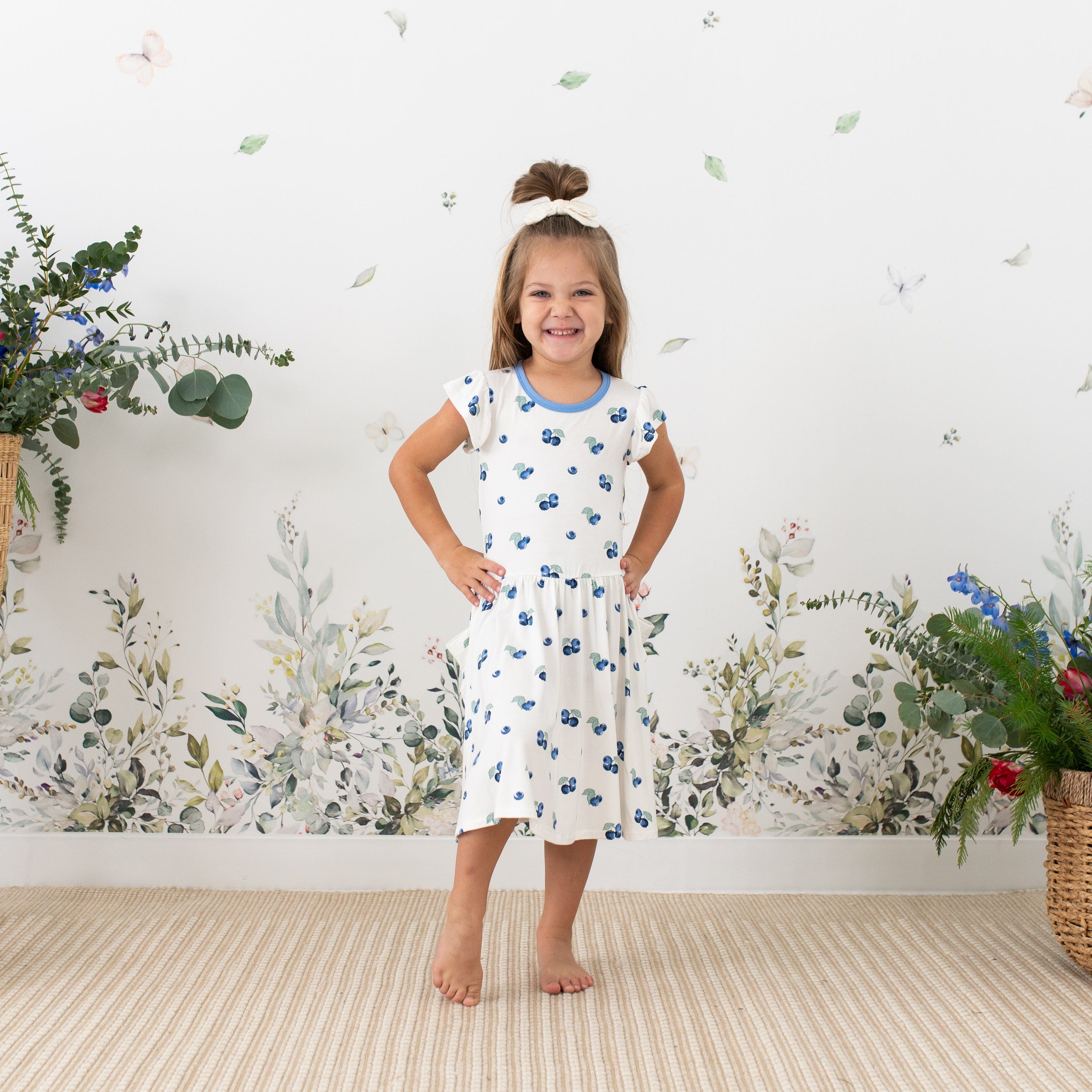 Blueberry Pocket Dress for Women - Stylish & Comfortable Casual Wear for Everyday Outings & Summer Parties