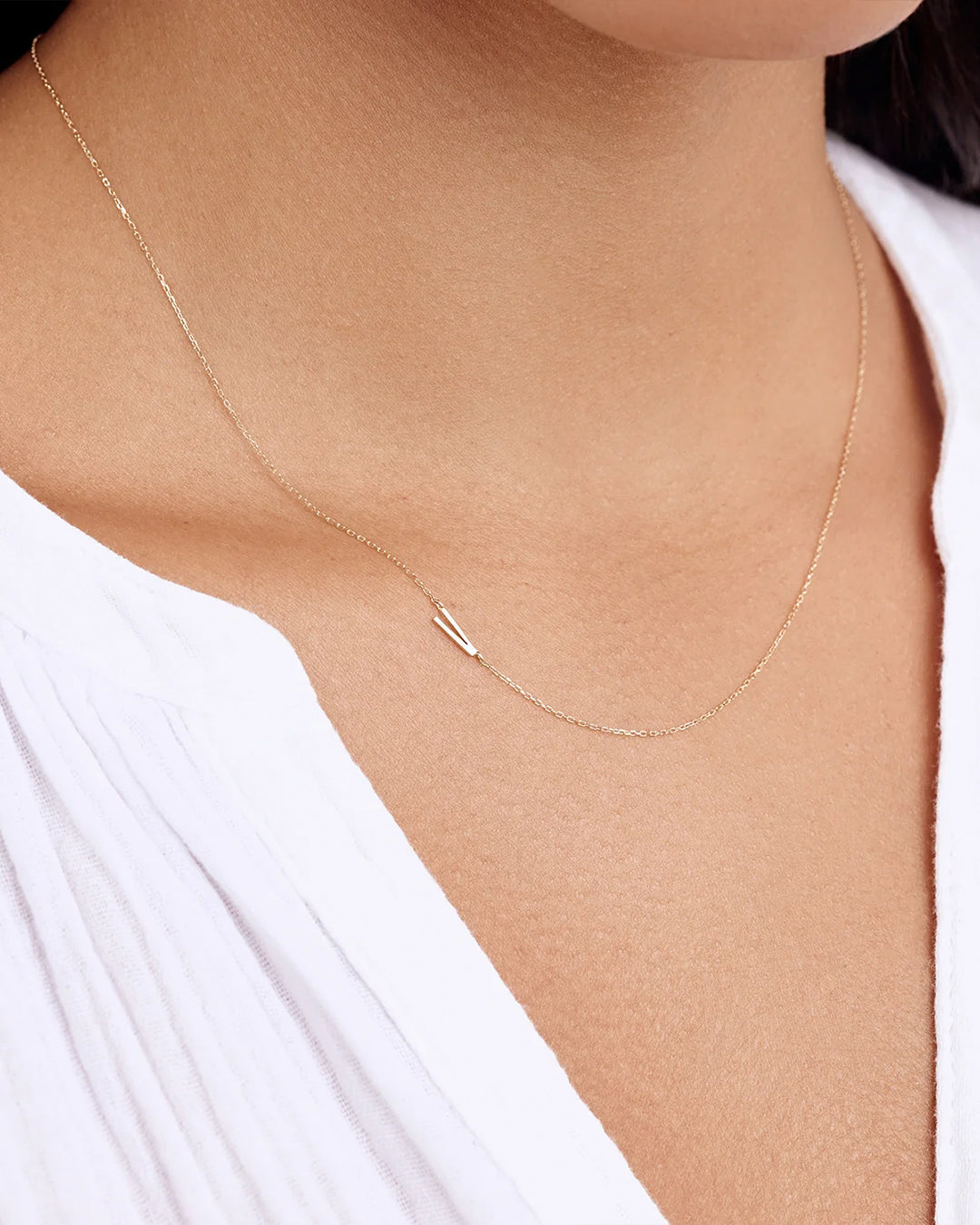 14K Gold Alphabet Necklace - Personalized Initial Pendant Jewelry for Women - Perfect for Gifts, Birthdays & Everyday Elegance