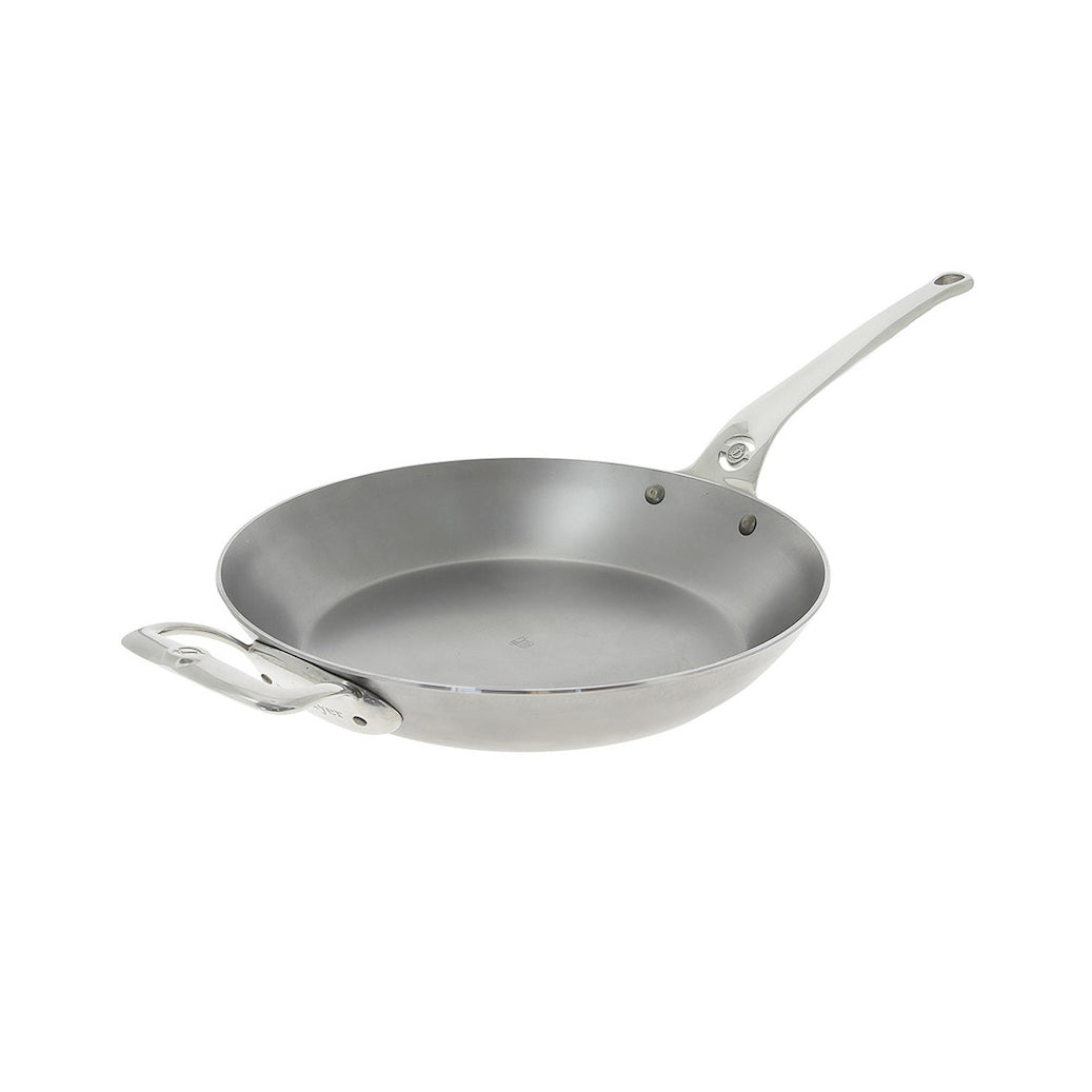 DE BUYER Mineral B Pro Carbon Steel Fry Pan 12.5 Inch/32cm - Professional French Skillet for Searing, Frying & Cooking - Perfect for Steak, Eggs & Pancakes
