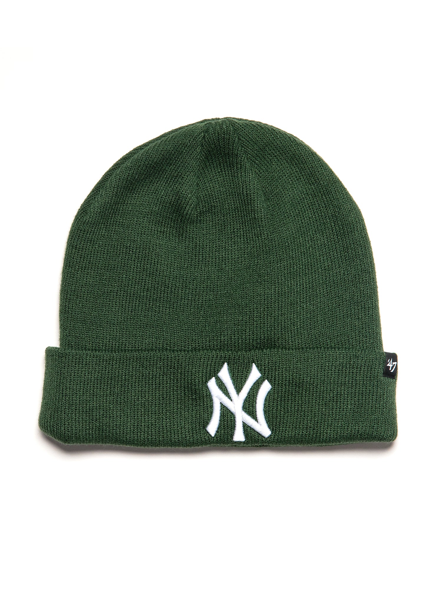 New York Yankees 47 Brand Raised Logo Beanie - Official MLB Winter Hat for Men & Women - Perfect for Cold Weather & Game Day Outfits